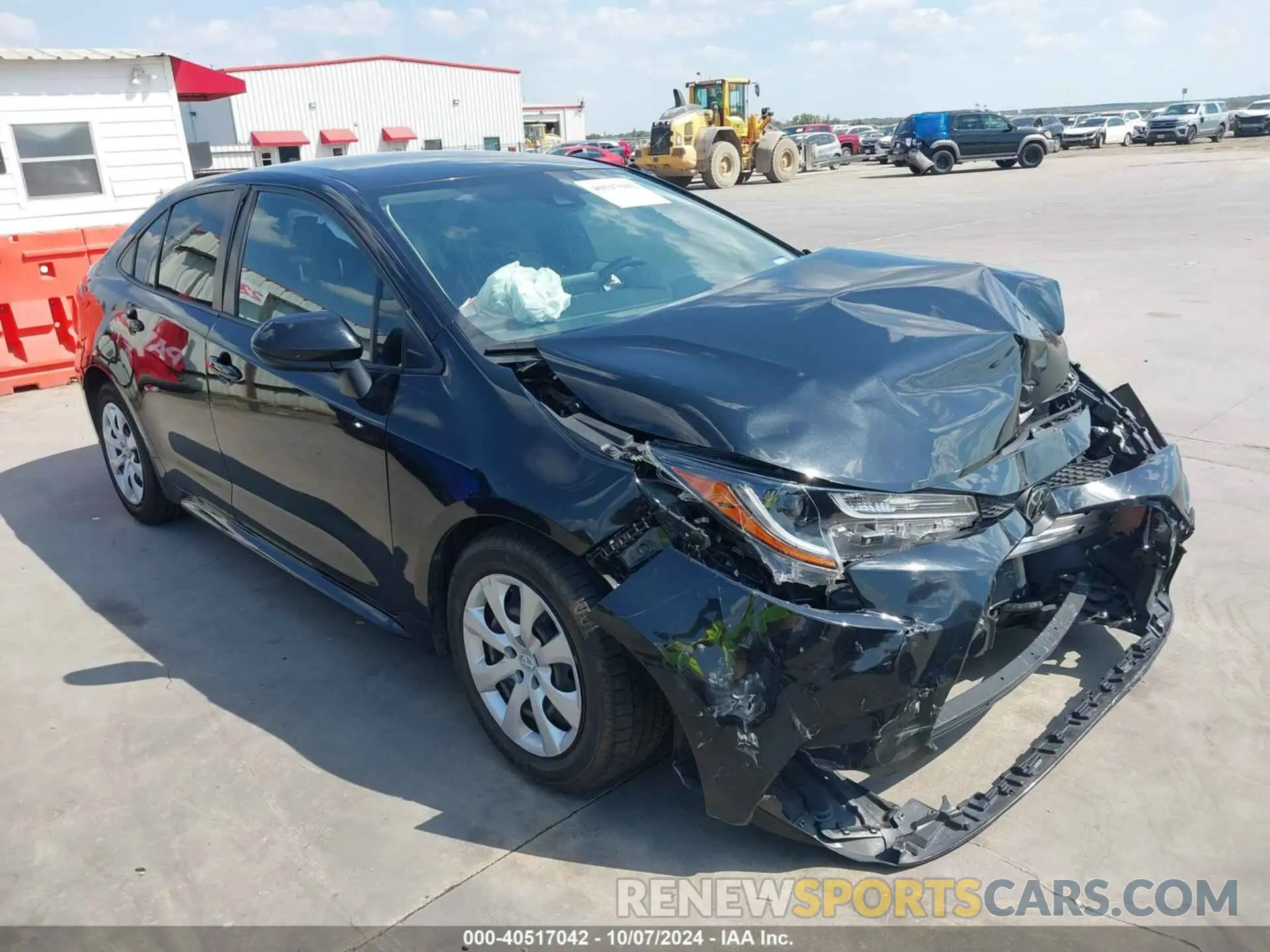 1 Photograph of a damaged car JTDEPMAE5MJ168168 TOYOTA COROLLA 2021