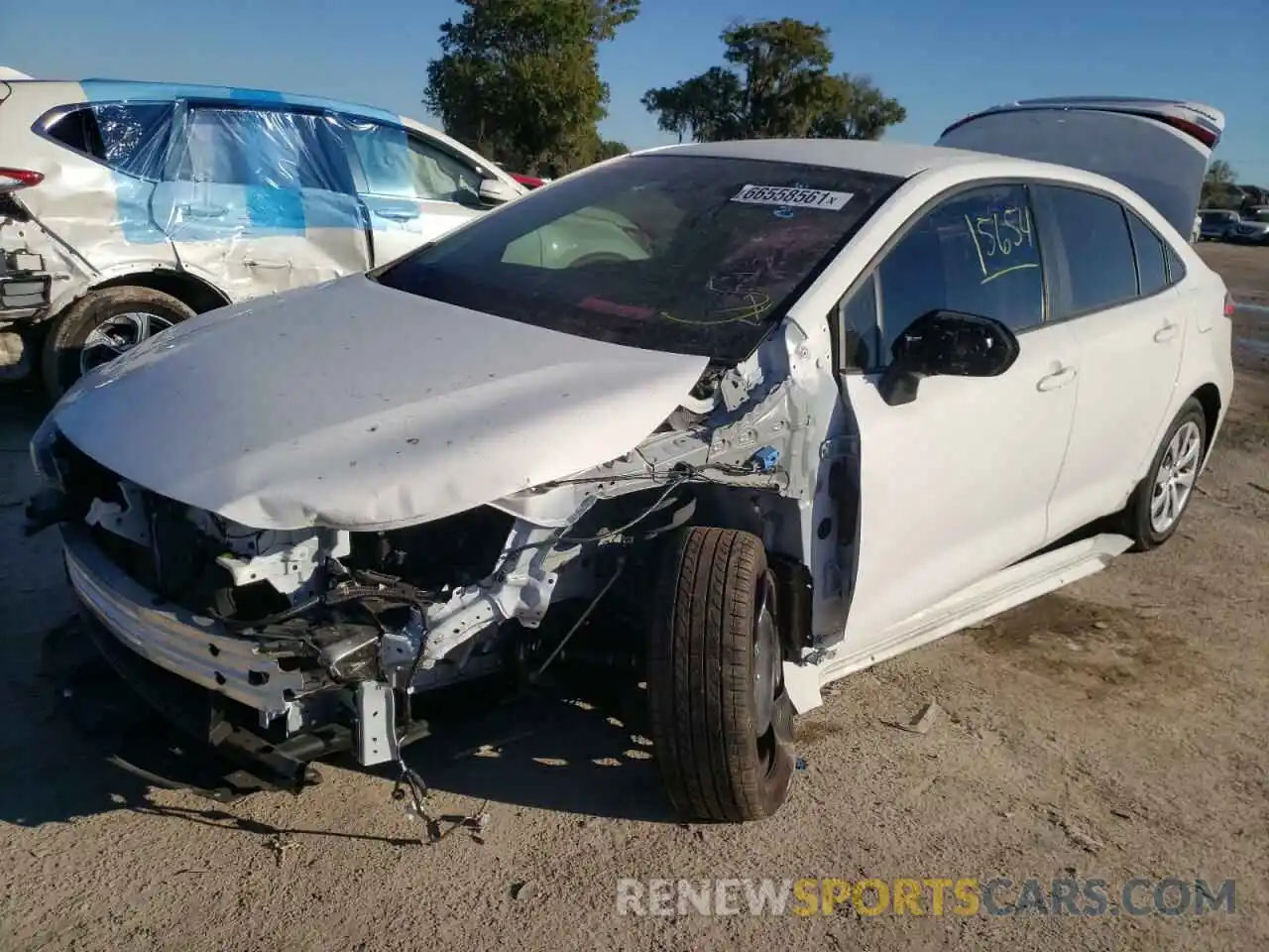 2 Photograph of a damaged car JTDEPMAE5MJ172320 TOYOTA COROLLA 2021