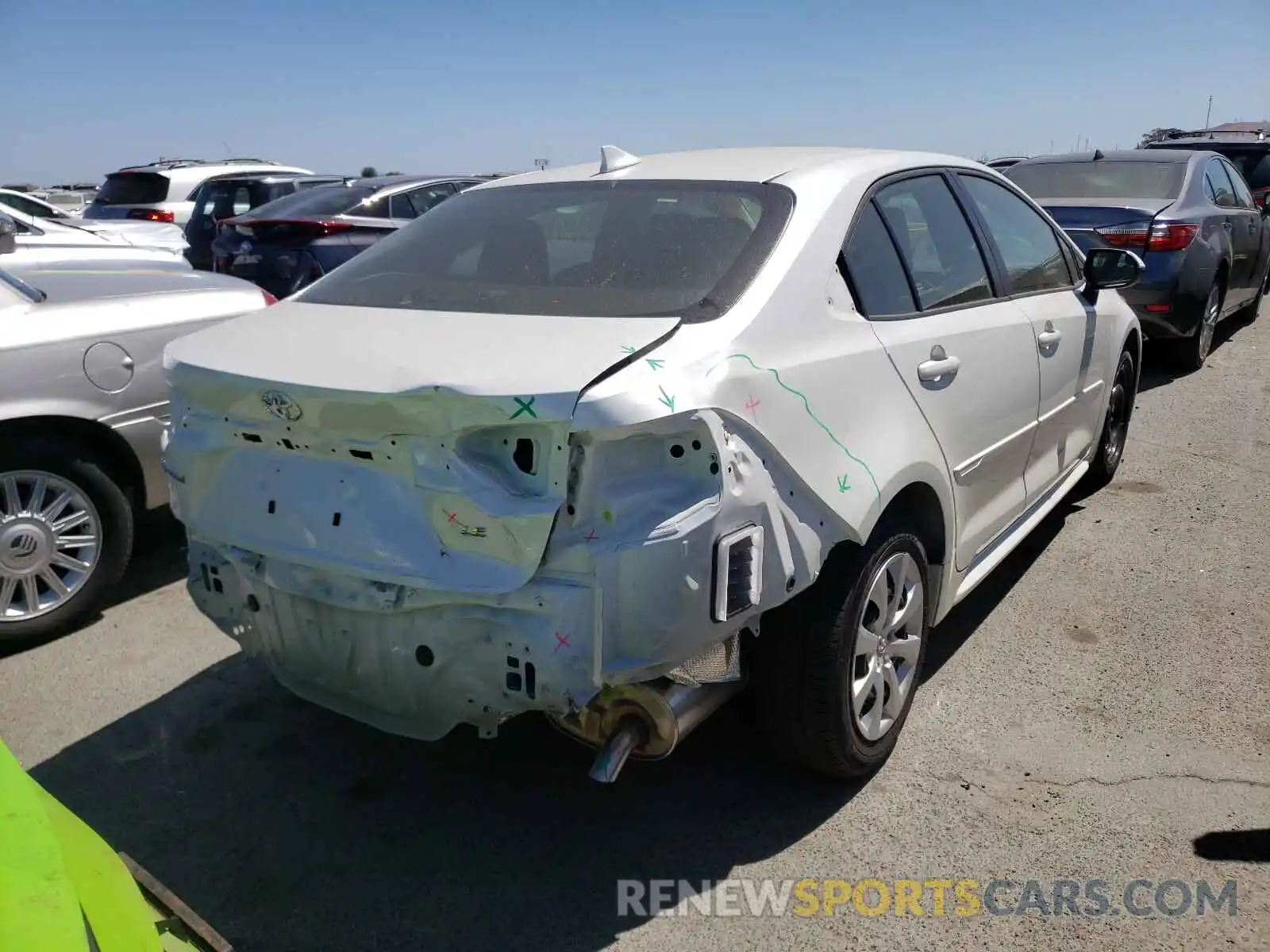 4 Photograph of a damaged car JTDEPMAE5MJ173290 TOYOTA COROLLA 2021