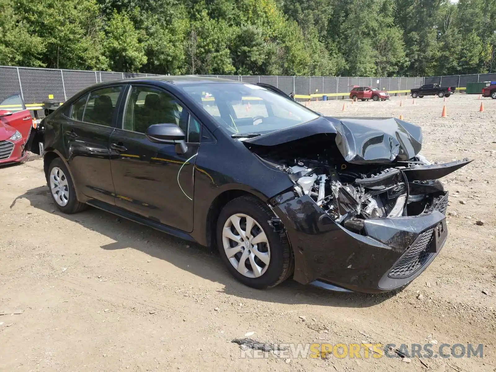 1 Photograph of a damaged car JTDEPMAE5MJ180434 TOYOTA COROLLA 2021