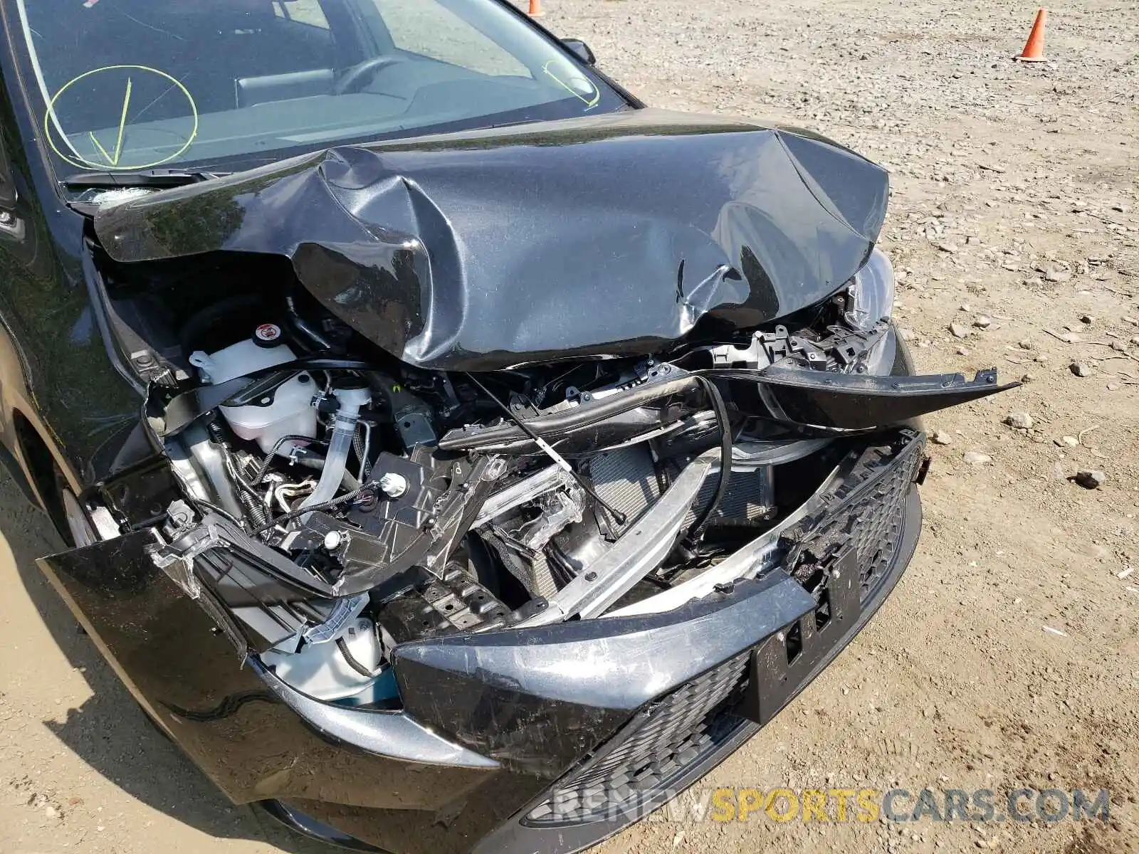 9 Photograph of a damaged car JTDEPMAE5MJ180434 TOYOTA COROLLA 2021