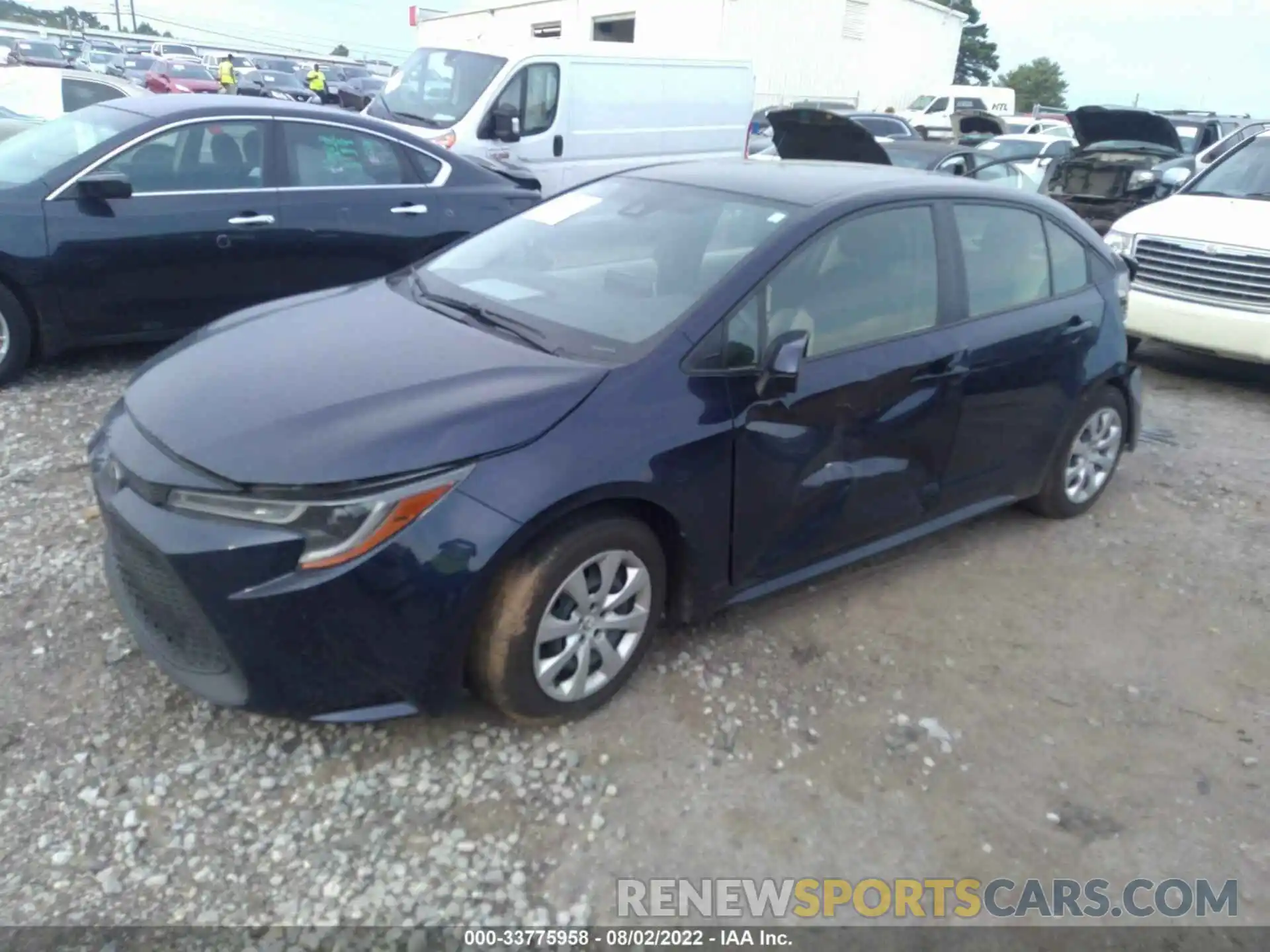 2 Photograph of a damaged car JTDEPMAE5MJ180739 TOYOTA COROLLA 2021