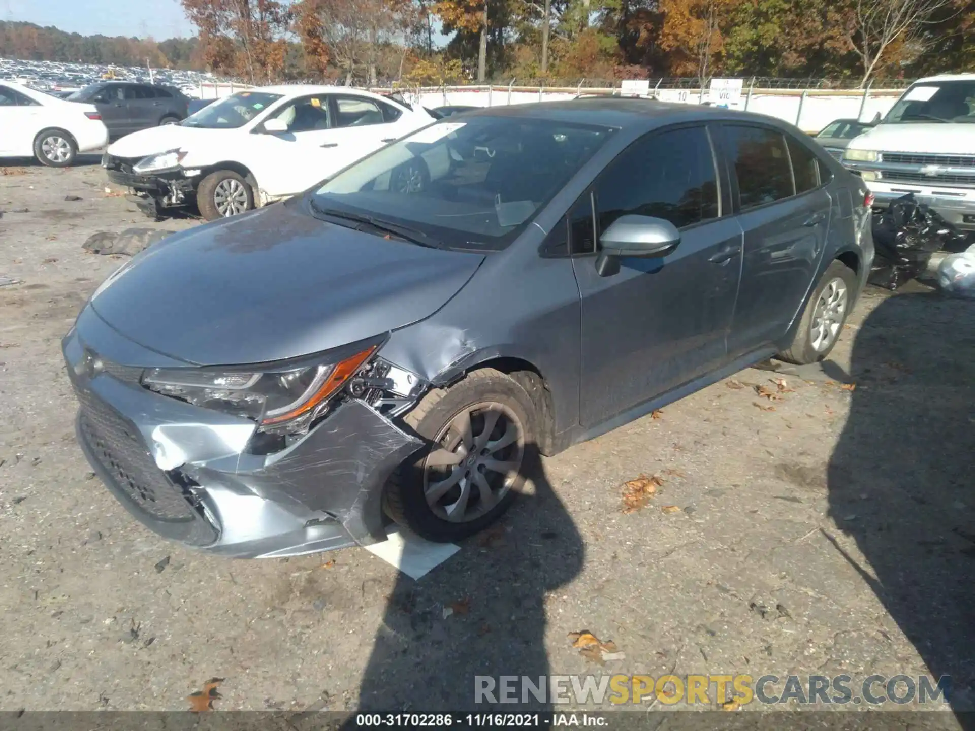 2 Photograph of a damaged car JTDEPMAE5MJ188324 TOYOTA COROLLA 2021