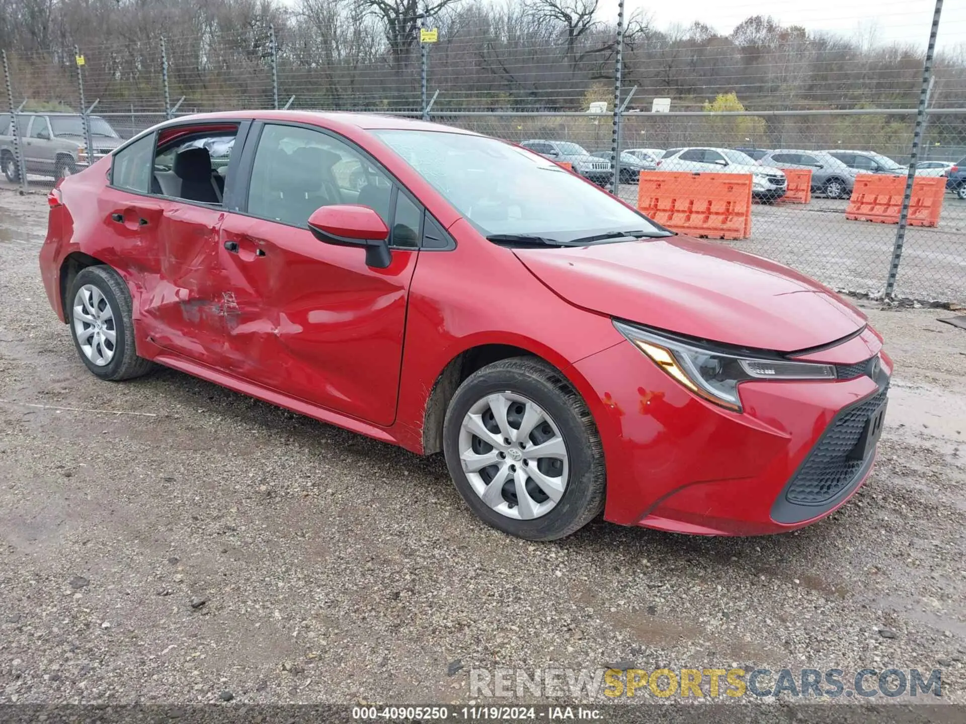 1 Photograph of a damaged car JTDEPMAE6MJ117441 TOYOTA COROLLA 2021