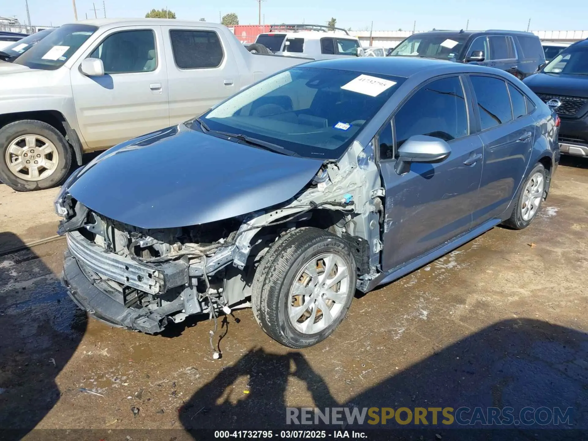 2 Photograph of a damaged car JTDEPMAE6MJ117973 TOYOTA COROLLA 2021