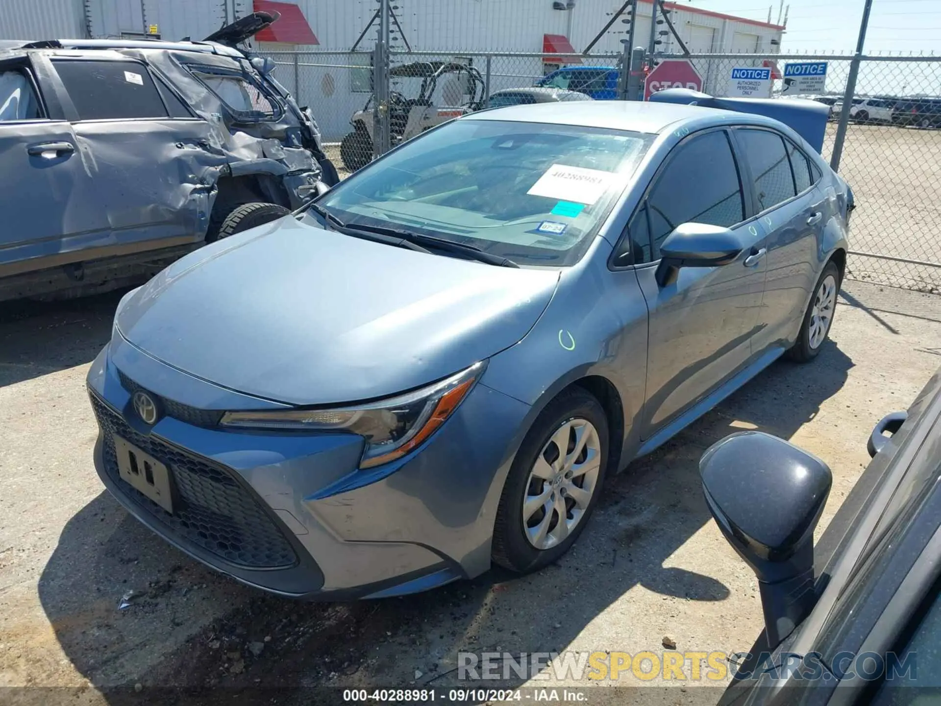 2 Photograph of a damaged car JTDEPMAE6MJ118220 TOYOTA COROLLA 2021