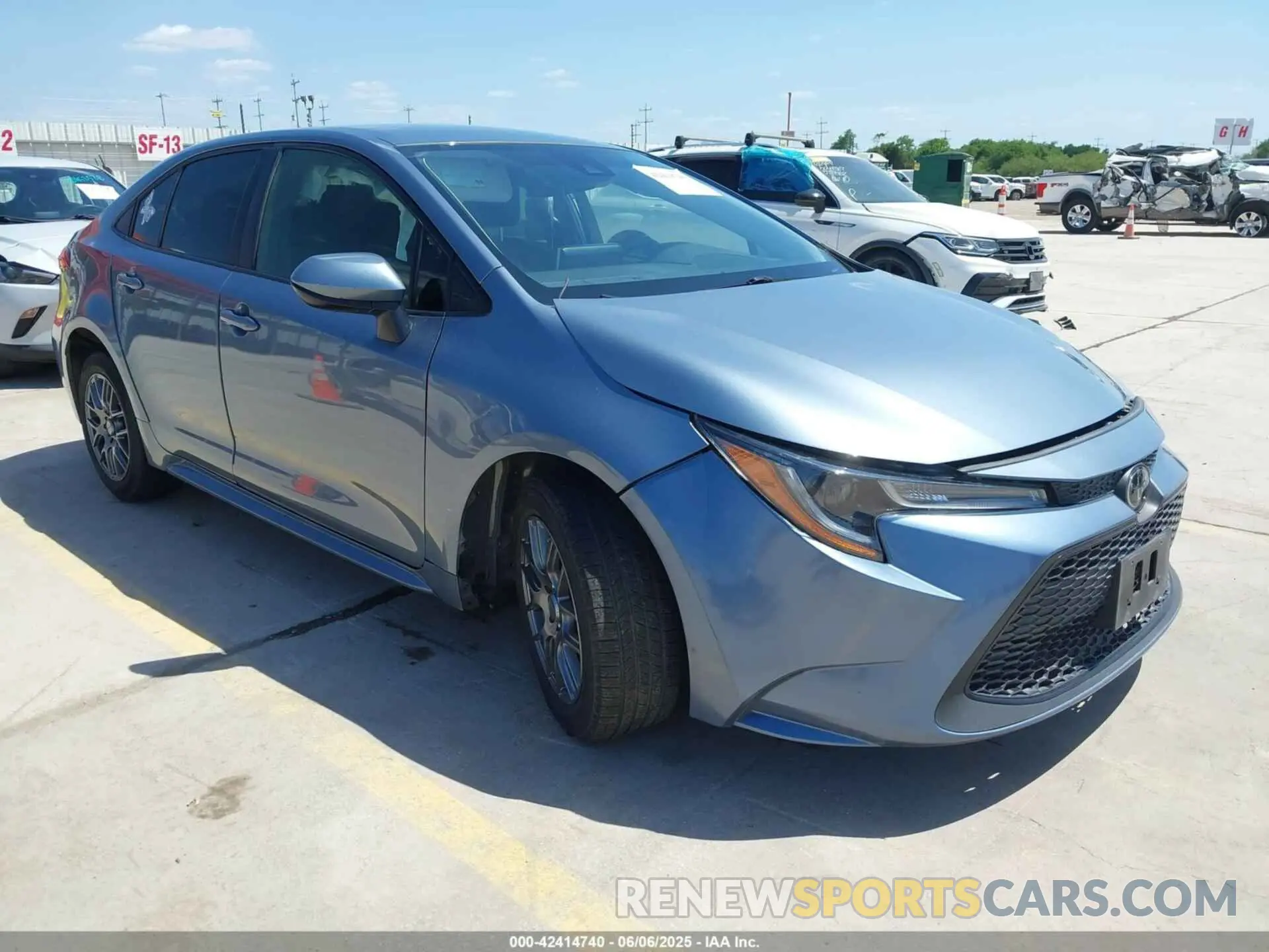 1 Photograph of a damaged car JTDEPMAE6MJ124132 TOYOTA COROLLA 2021