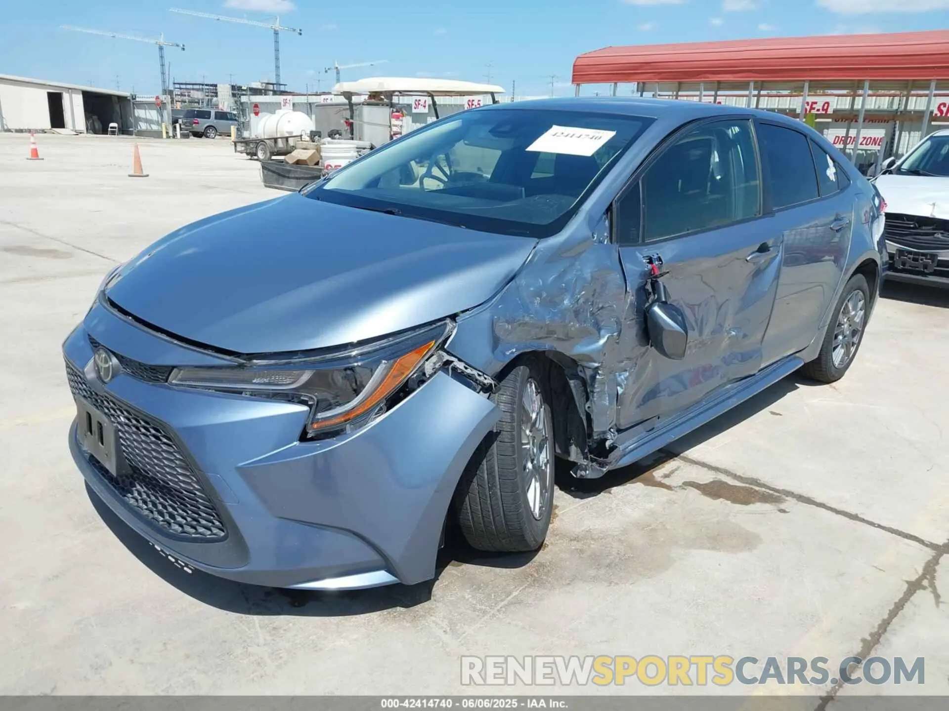 2 Photograph of a damaged car JTDEPMAE6MJ124132 TOYOTA COROLLA 2021