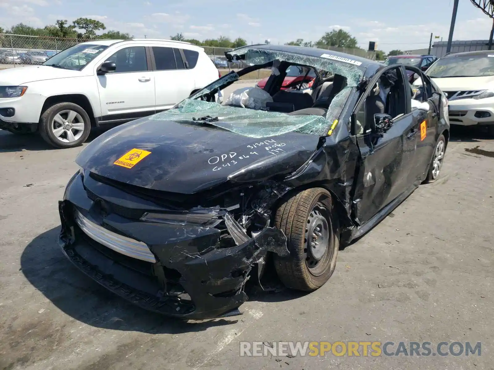 2 Photograph of a damaged car JTDEPMAE6MJ126303 TOYOTA COROLLA 2021