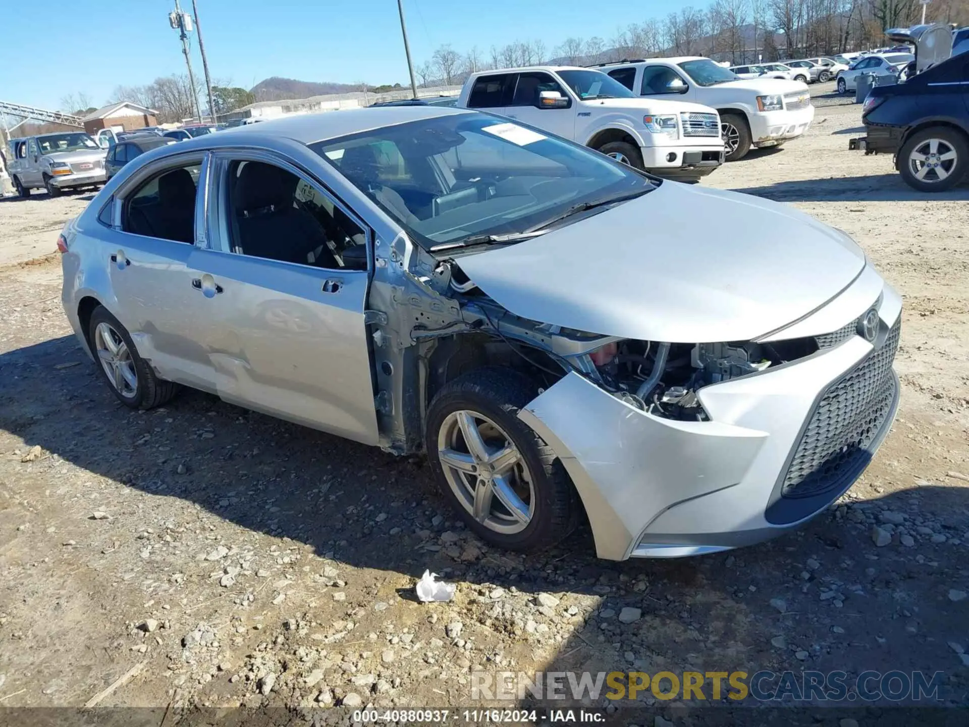 1 Photograph of a damaged car JTDEPMAE6MJ131338 TOYOTA COROLLA 2021