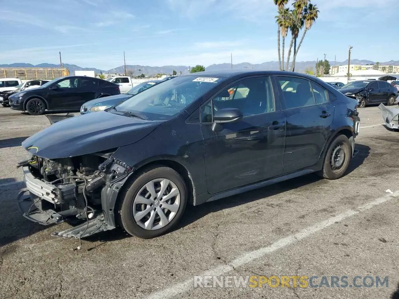 1 Photograph of a damaged car JTDEPMAE6MJ131534 TOYOTA COROLLA 2021