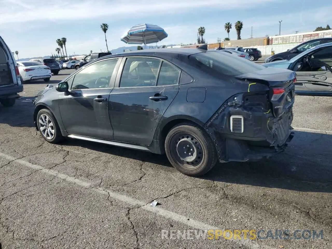 2 Photograph of a damaged car JTDEPMAE6MJ131534 TOYOTA COROLLA 2021