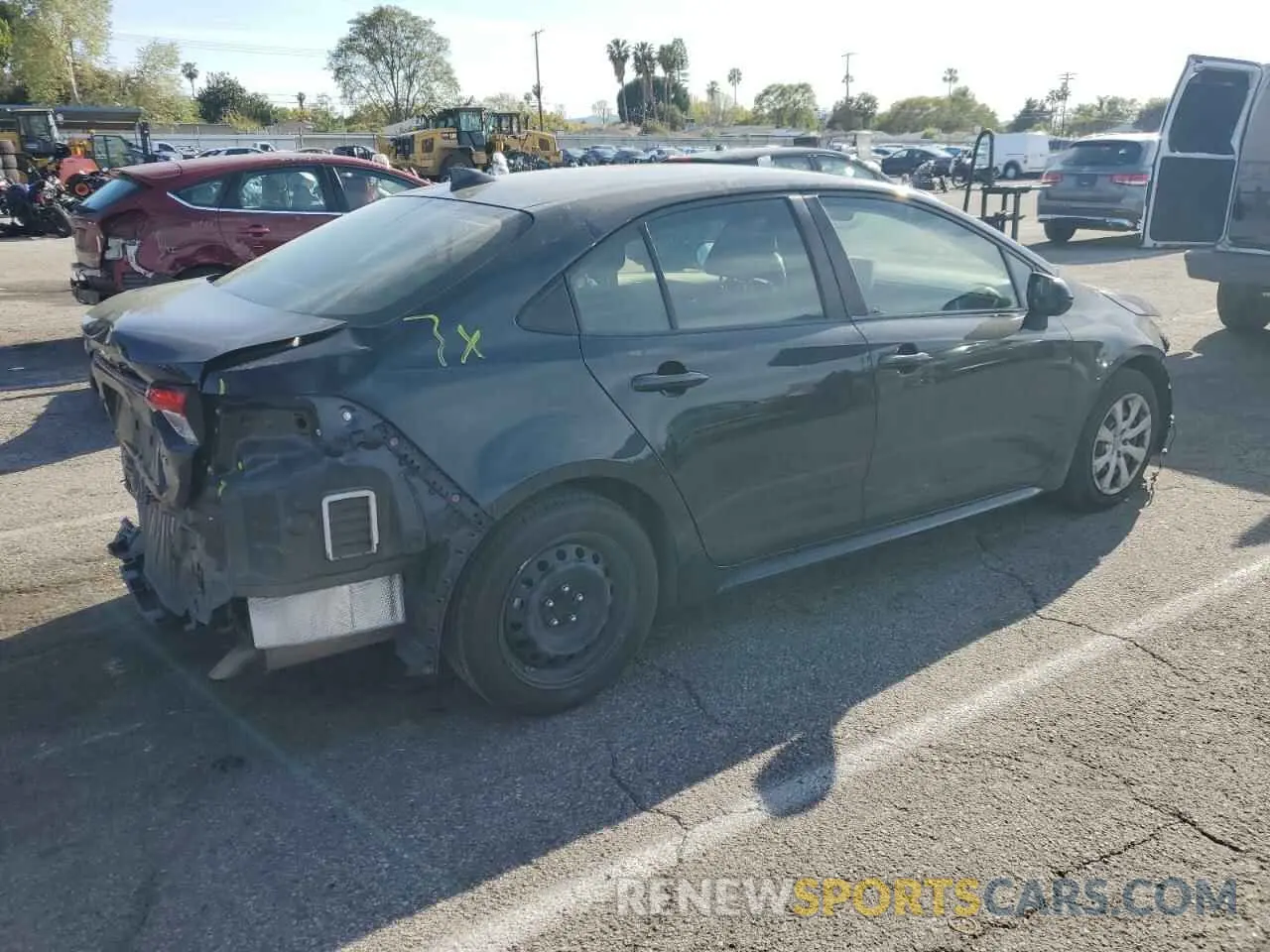 3 Photograph of a damaged car JTDEPMAE6MJ131534 TOYOTA COROLLA 2021