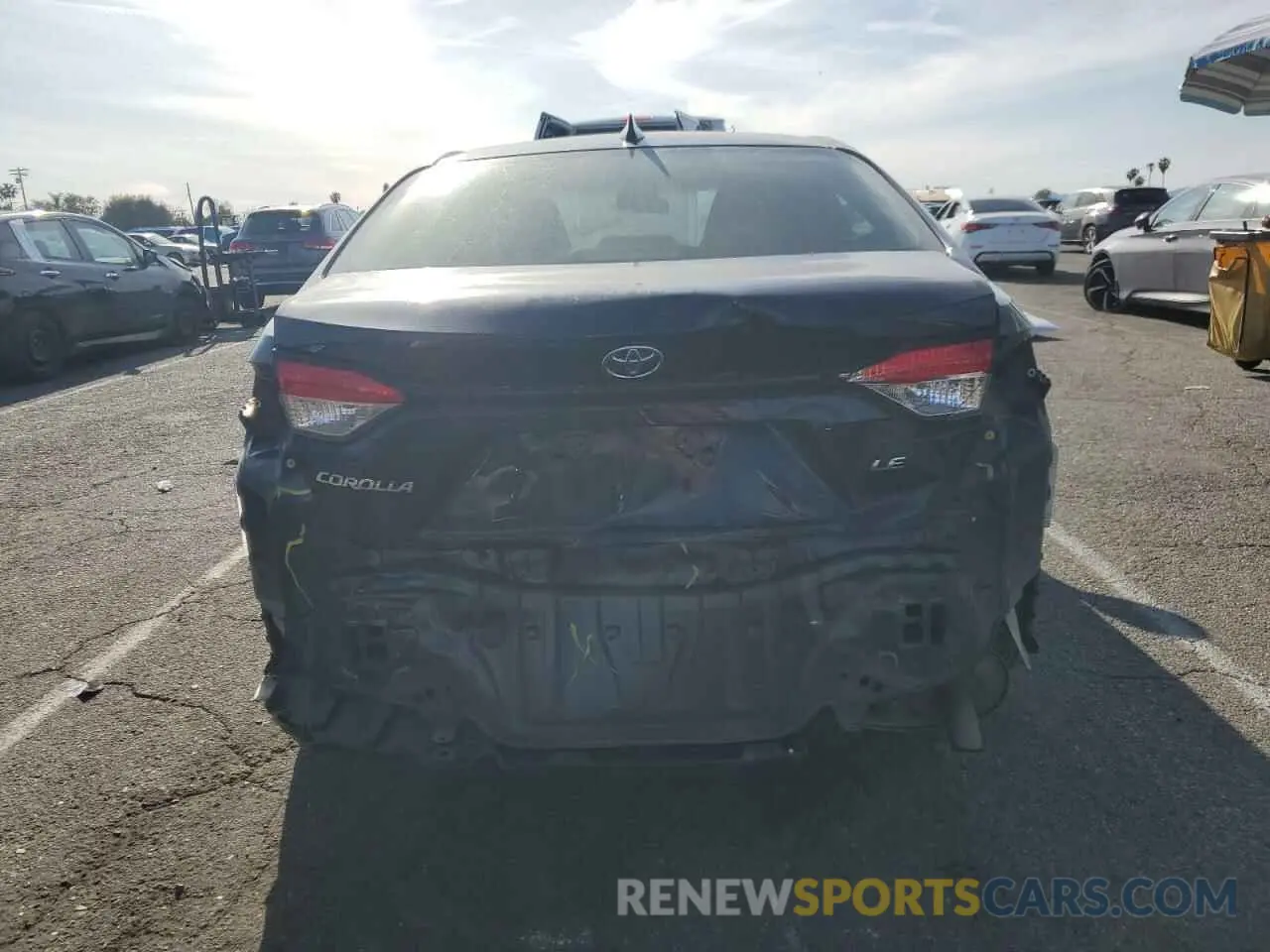 6 Photograph of a damaged car JTDEPMAE6MJ131534 TOYOTA COROLLA 2021