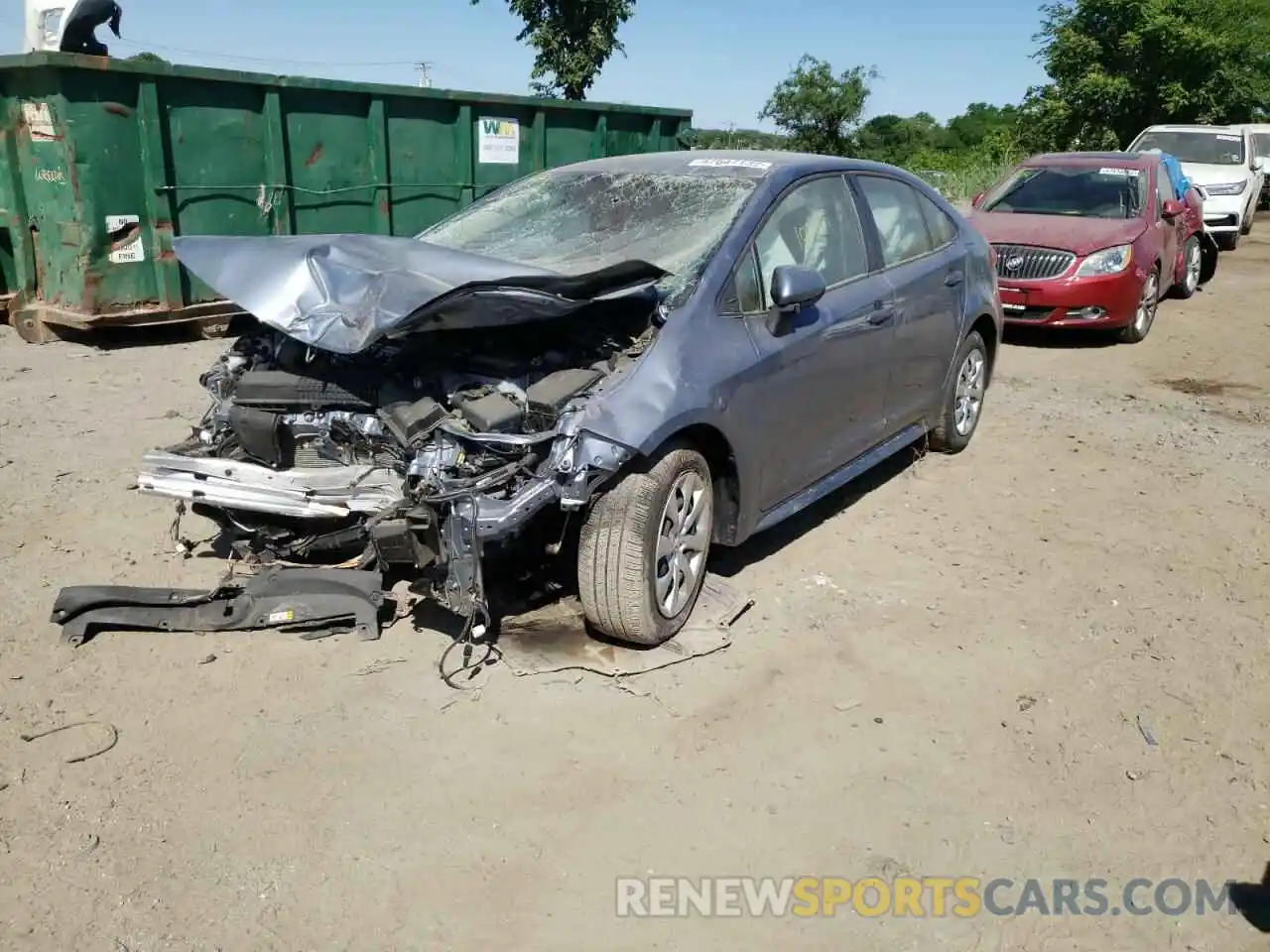 2 Photograph of a damaged car JTDEPMAE6MJ132618 TOYOTA COROLLA 2021