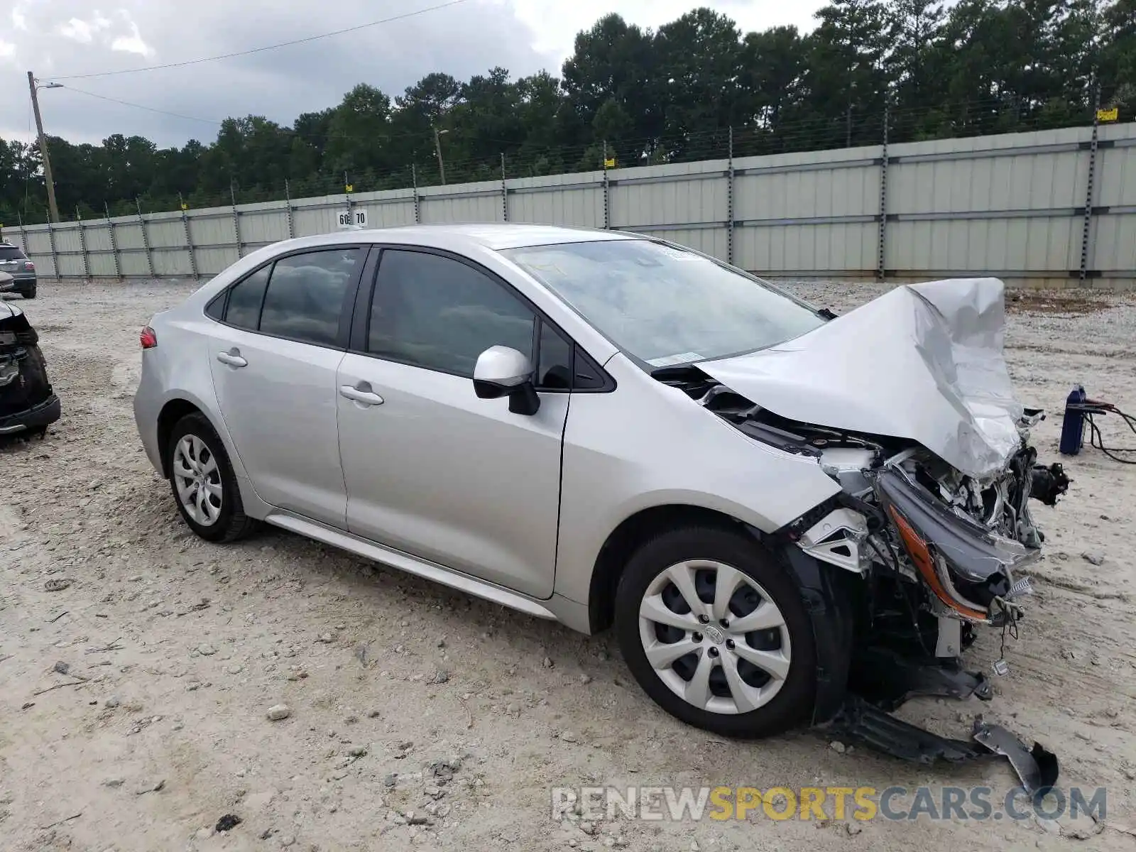 1 Photograph of a damaged car JTDEPMAE6MJ136202 TOYOTA COROLLA 2021