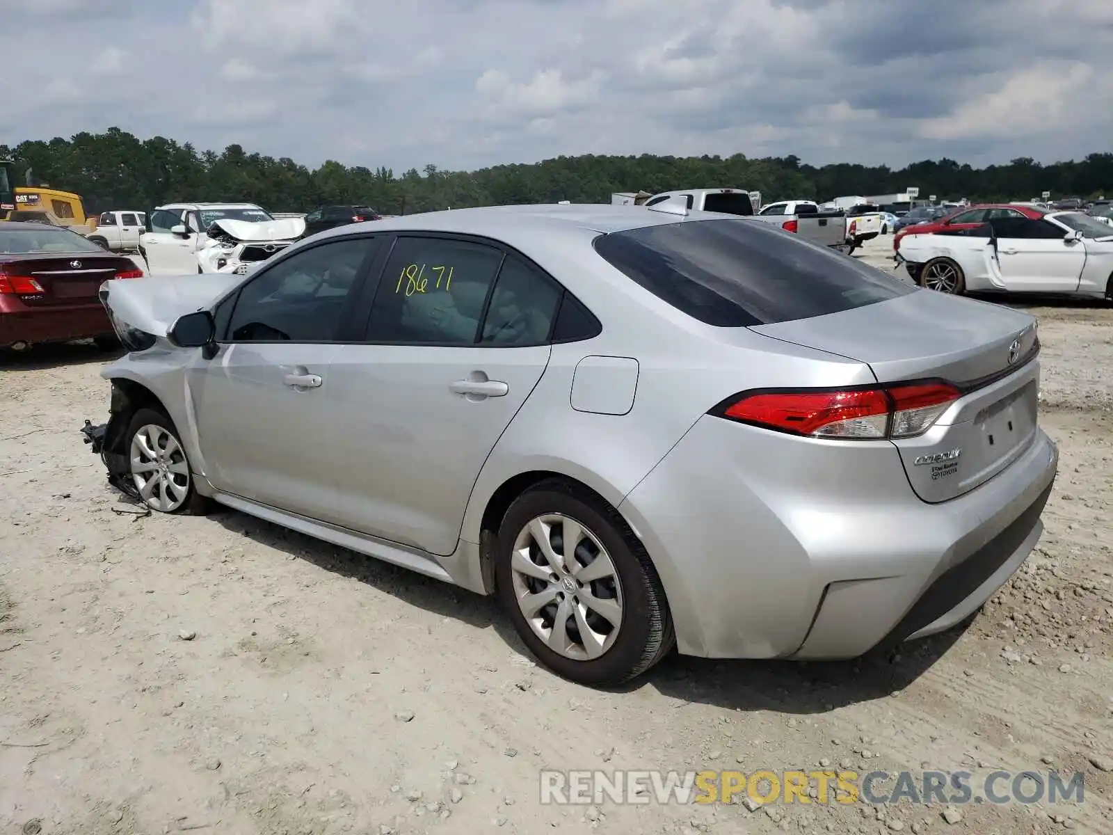 3 Photograph of a damaged car JTDEPMAE6MJ136202 TOYOTA COROLLA 2021