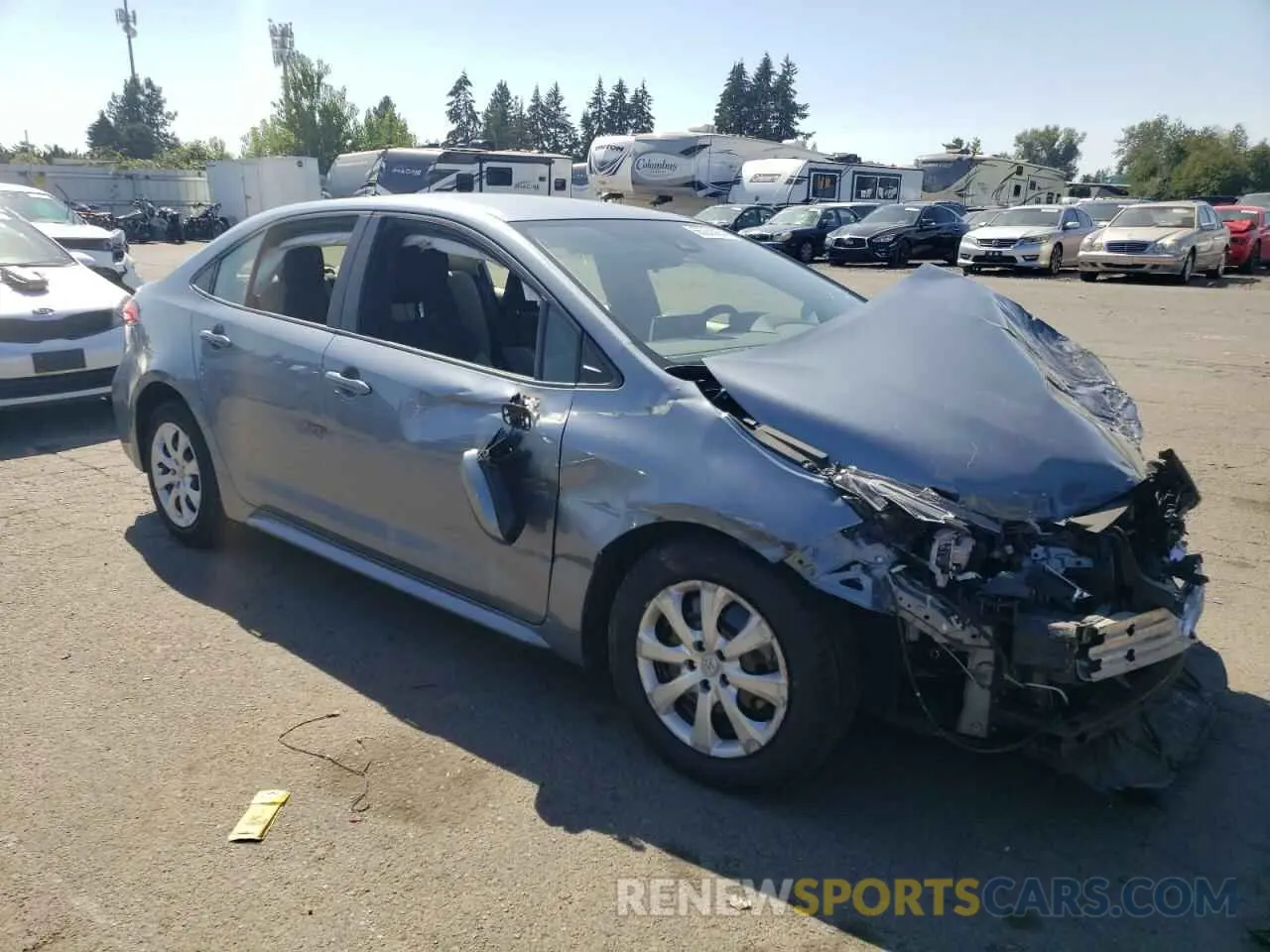 4 Photograph of a damaged car JTDEPMAE6MJ140587 TOYOTA COROLLA 2021
