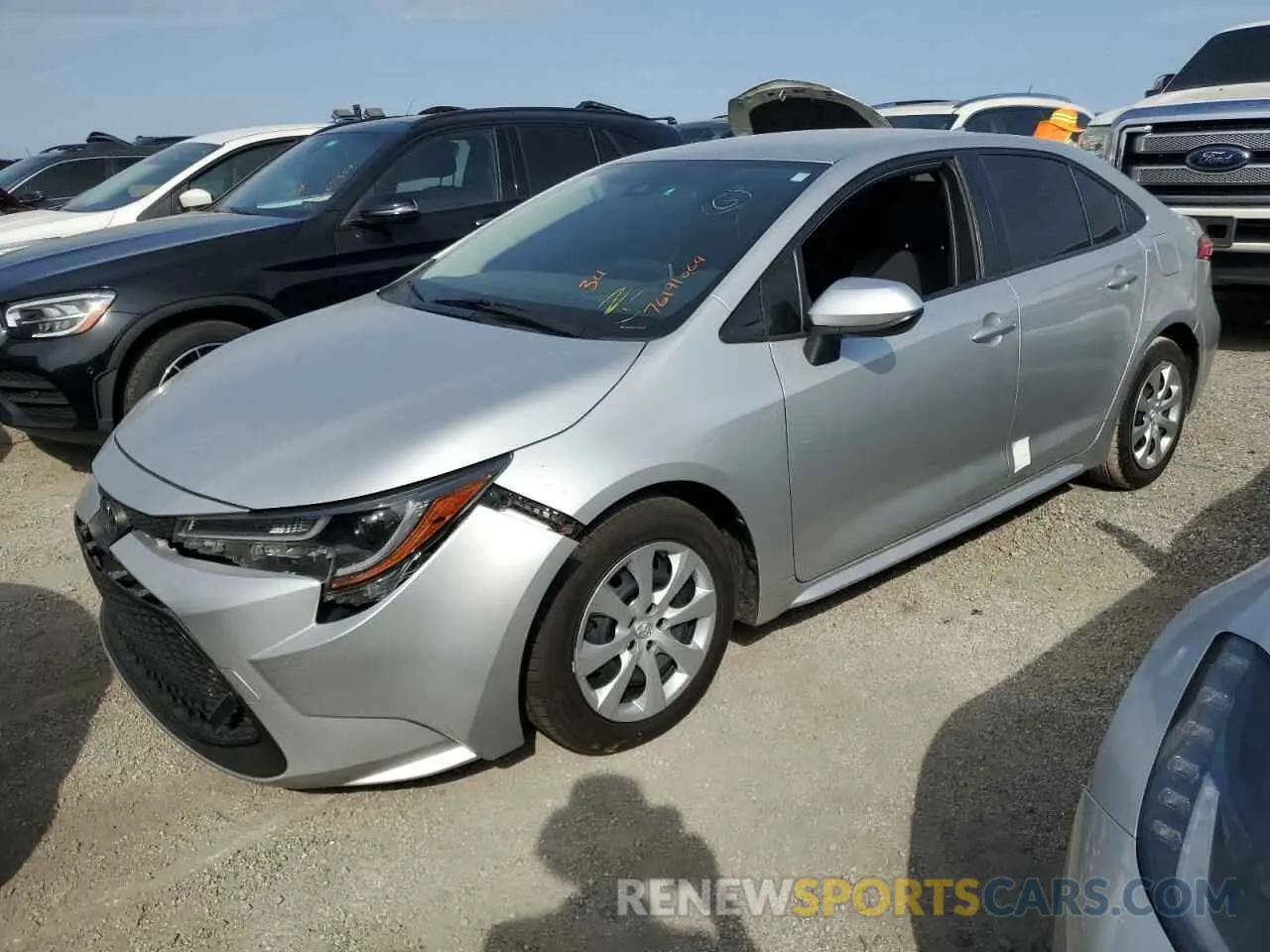 1 Photograph of a damaged car JTDEPMAE6MJ140802 TOYOTA COROLLA 2021
