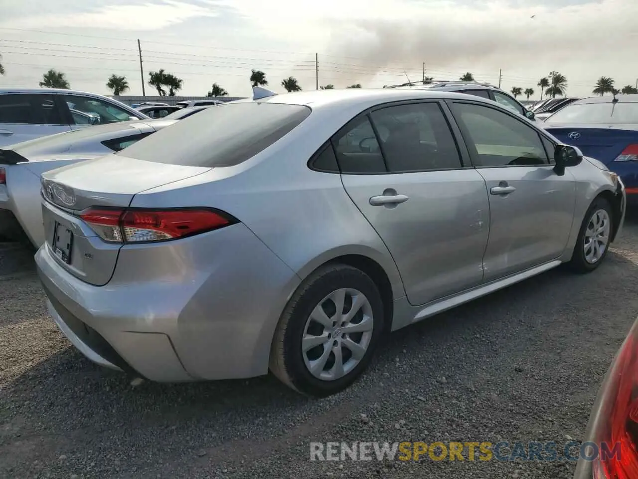 3 Photograph of a damaged car JTDEPMAE6MJ140802 TOYOTA COROLLA 2021