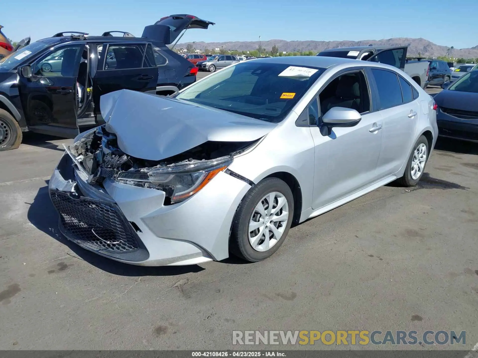 2 Photograph of a damaged car JTDEPMAE6MJ159494 TOYOTA COROLLA 2021