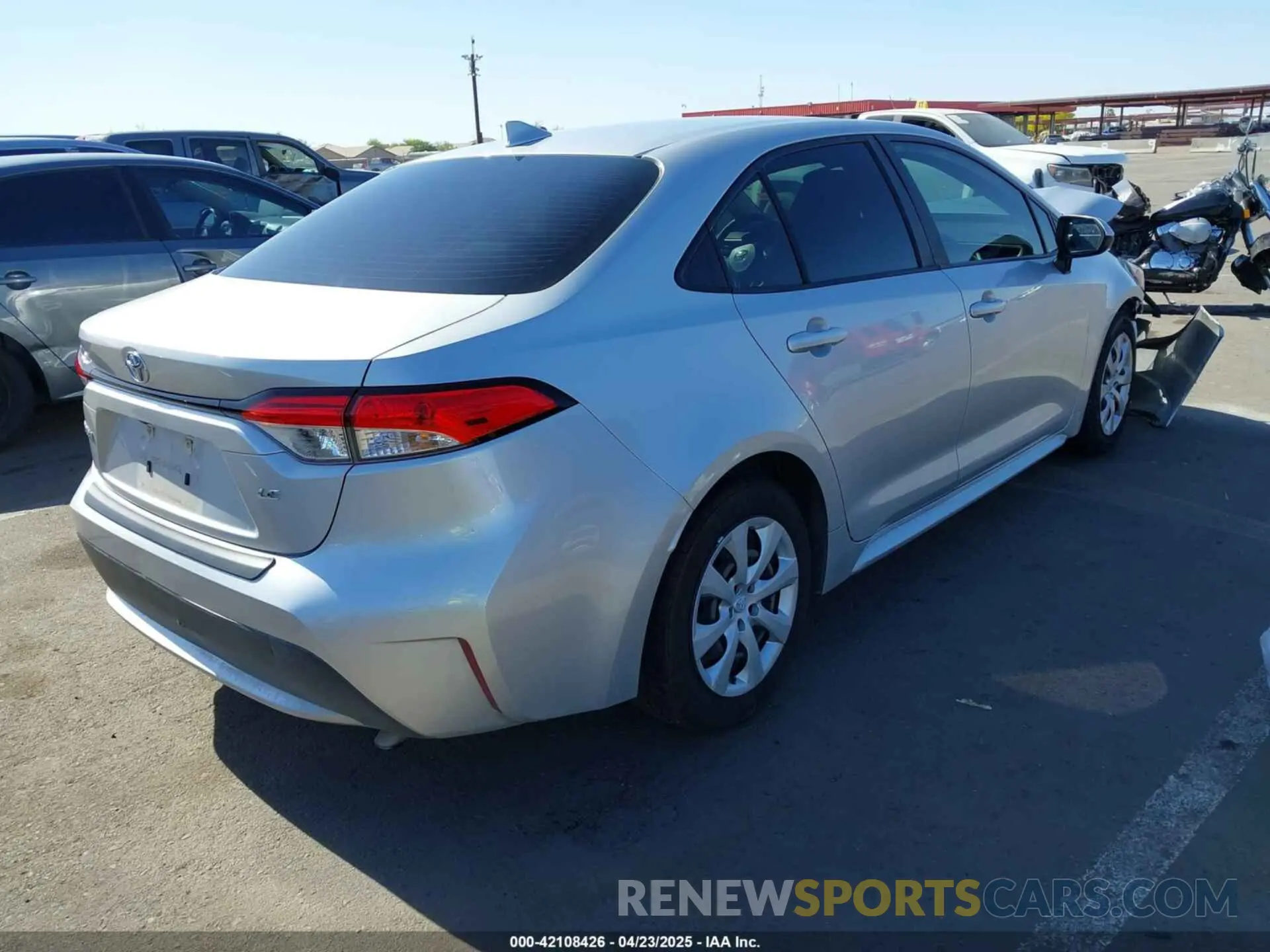 4 Photograph of a damaged car JTDEPMAE6MJ159494 TOYOTA COROLLA 2021