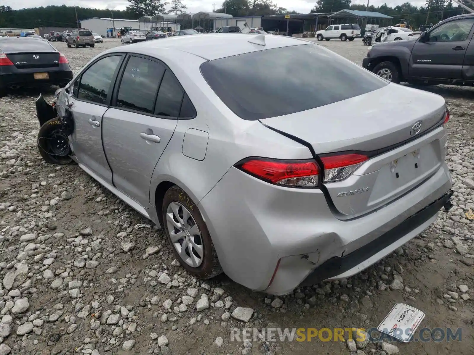 3 Photograph of a damaged car JTDEPMAE6MJ161486 TOYOTA COROLLA 2021