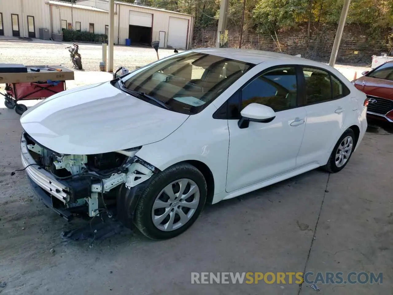 1 Photograph of a damaged car JTDEPMAE6MJ164887 TOYOTA COROLLA 2021