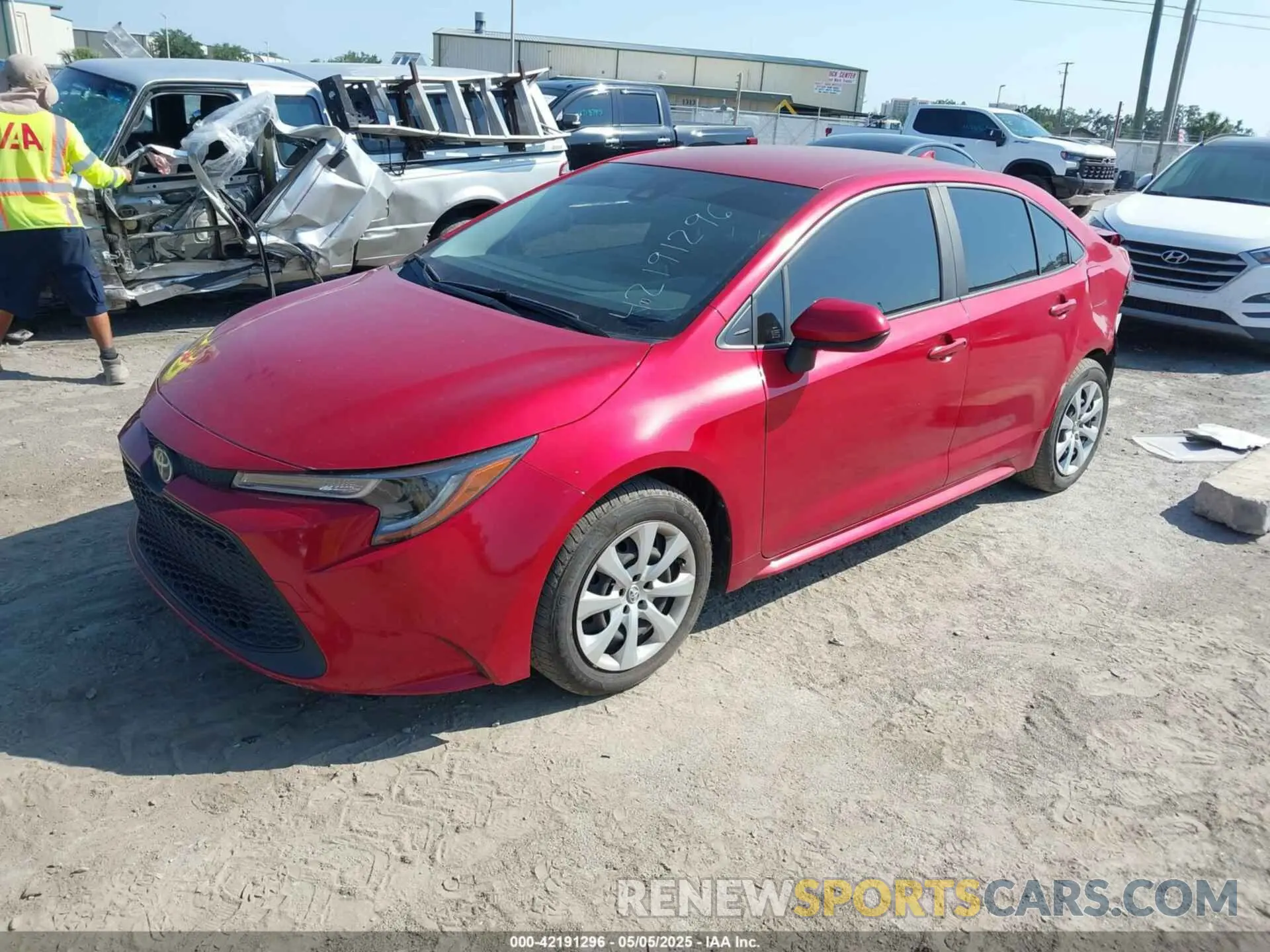 2 Photograph of a damaged car JTDEPMAE6MJ168776 TOYOTA COROLLA 2021