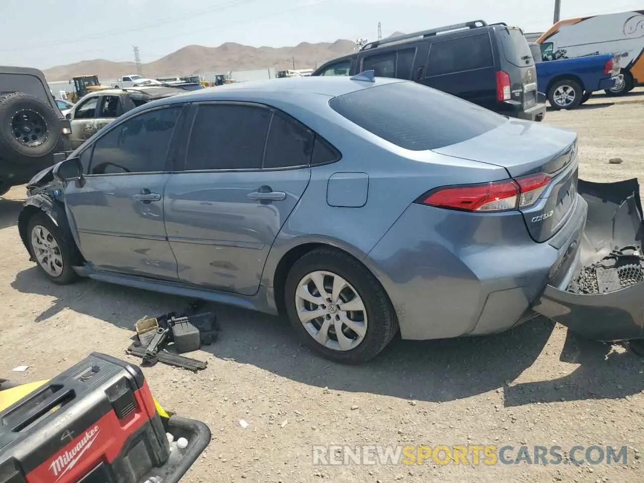 2 Photograph of a damaged car JTDEPMAE6MJ171578 TOYOTA COROLLA 2021