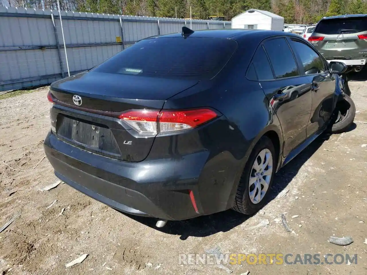 4 Photograph of a damaged car JTDEPMAE6MJ173265 TOYOTA COROLLA 2021