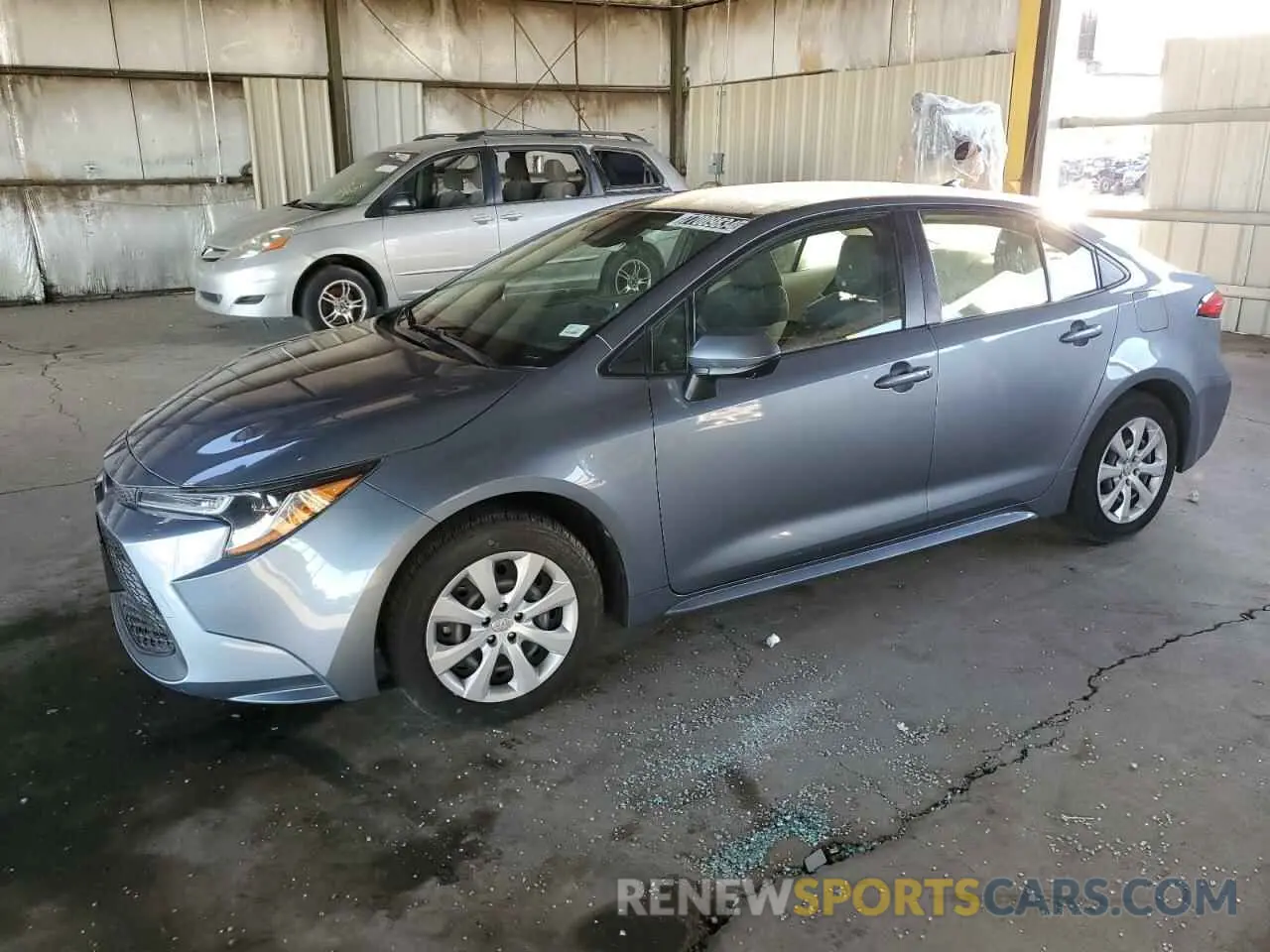 1 Photograph of a damaged car JTDEPMAE6MJ177008 TOYOTA COROLLA 2021