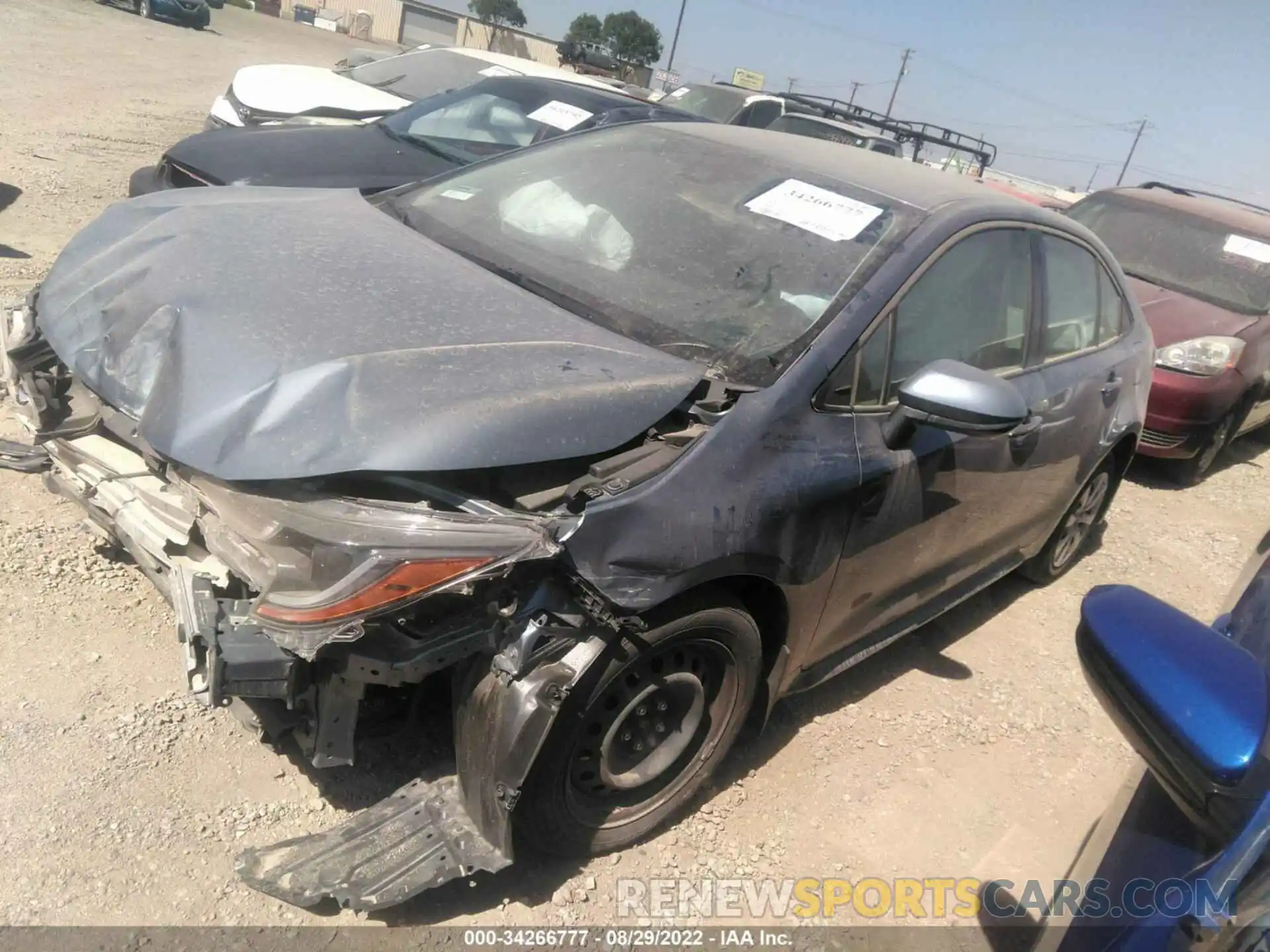 2 Photograph of a damaged car JTDEPMAE6MJ177235 TOYOTA COROLLA 2021