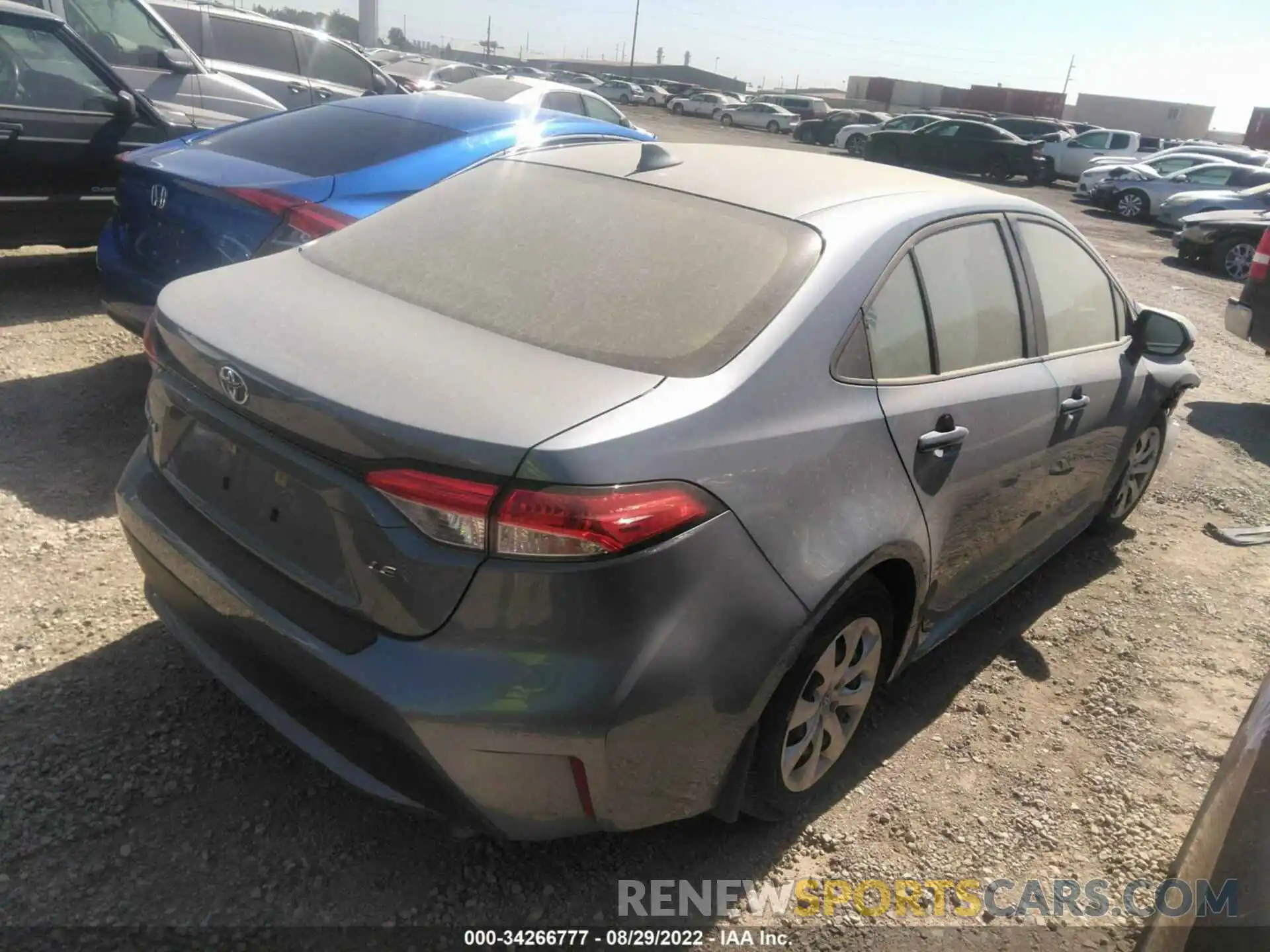 4 Photograph of a damaged car JTDEPMAE6MJ177235 TOYOTA COROLLA 2021