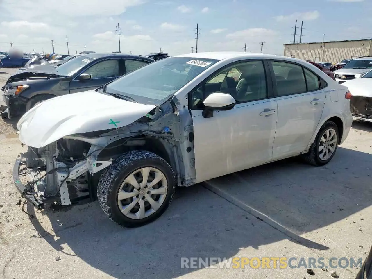1 Photograph of a damaged car JTDEPMAE6MJ177736 TOYOTA COROLLA 2021
