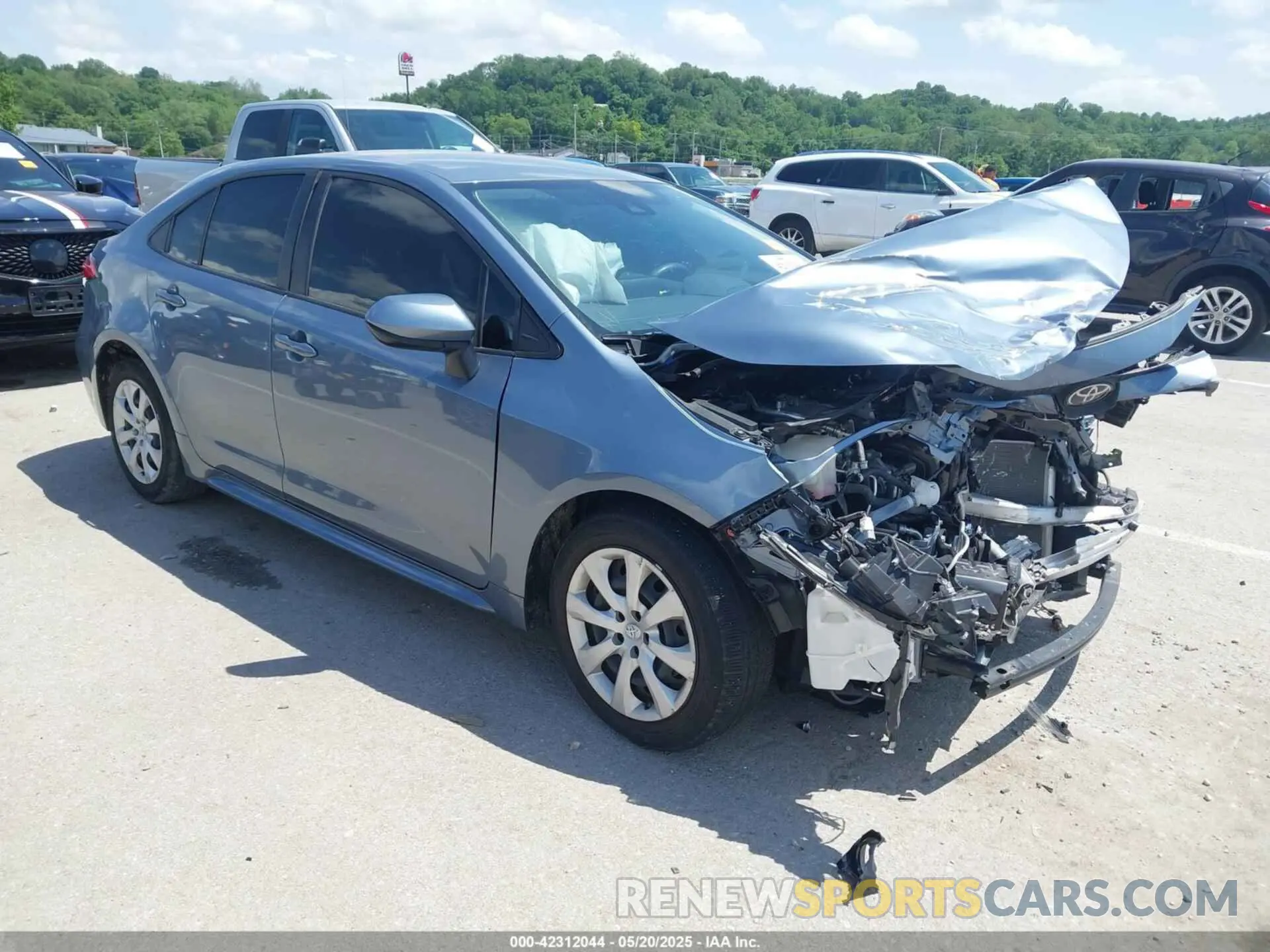 1 Photograph of a damaged car JTDEPMAE6MJ181656 TOYOTA COROLLA 2021