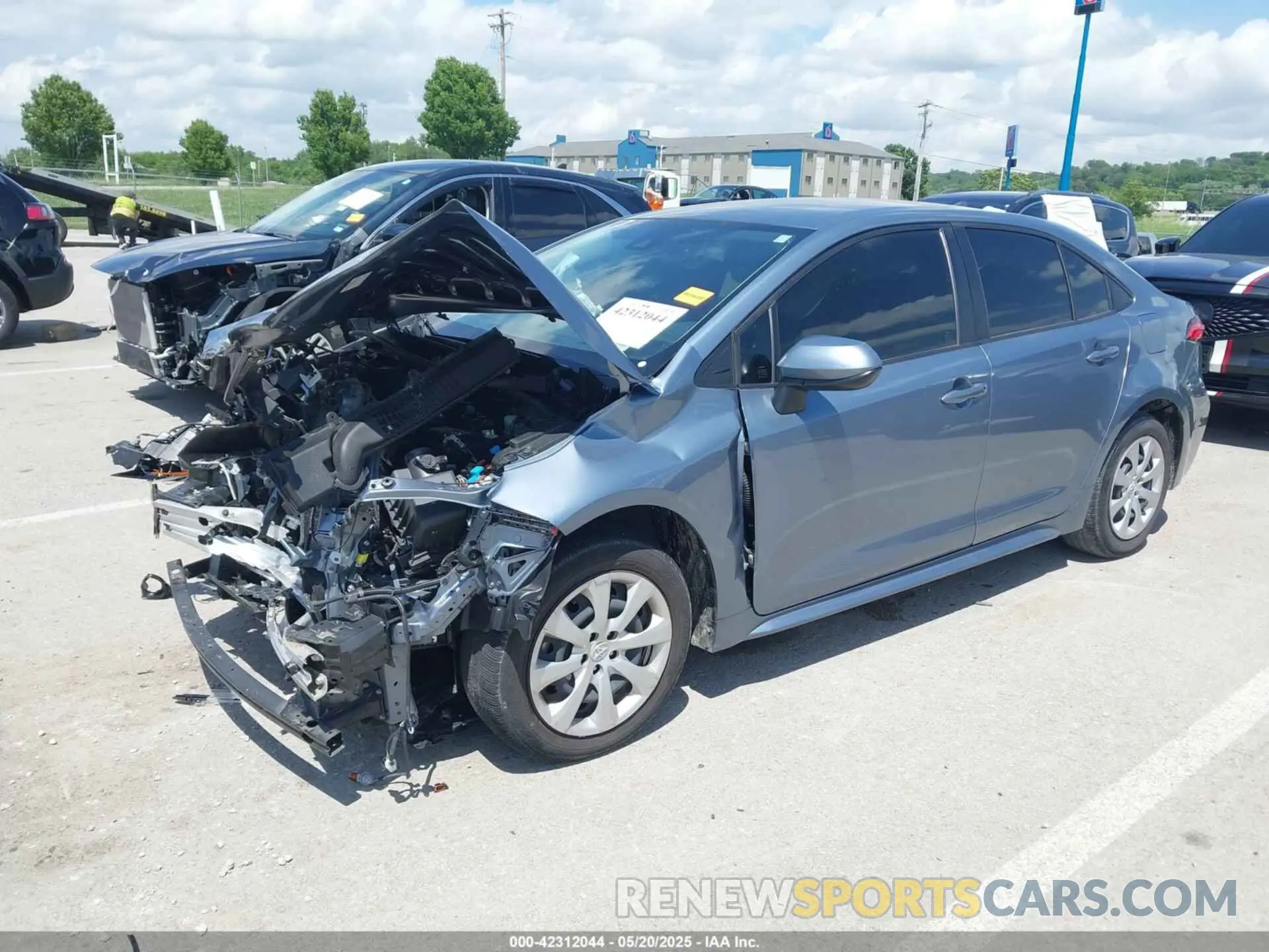 2 Photograph of a damaged car JTDEPMAE6MJ181656 TOYOTA COROLLA 2021