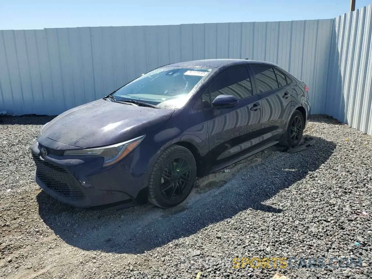 1 Photograph of a damaged car JTDEPMAE6MJ181706 TOYOTA COROLLA 2021
