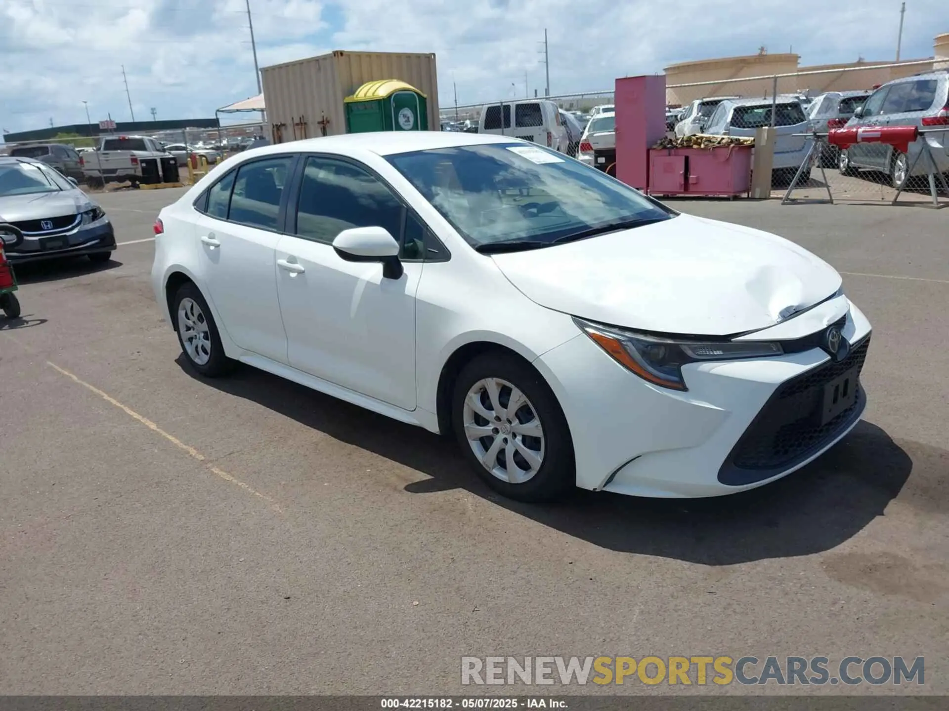 1 Photograph of a damaged car JTDEPMAE6MJ186534 TOYOTA COROLLA 2021