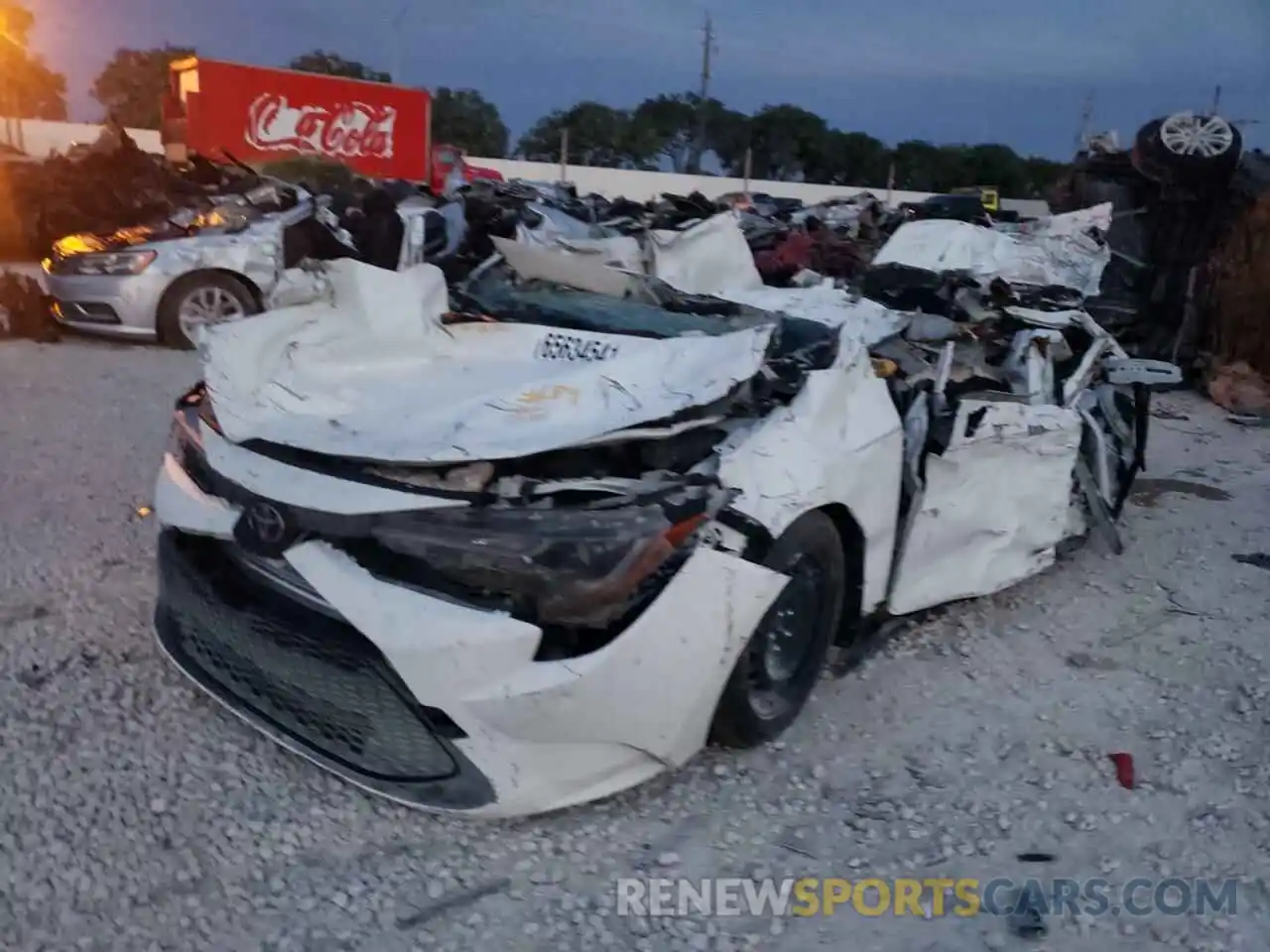 2 Photograph of a damaged car JTDEPMAE7MJ122101 TOYOTA COROLLA 2021