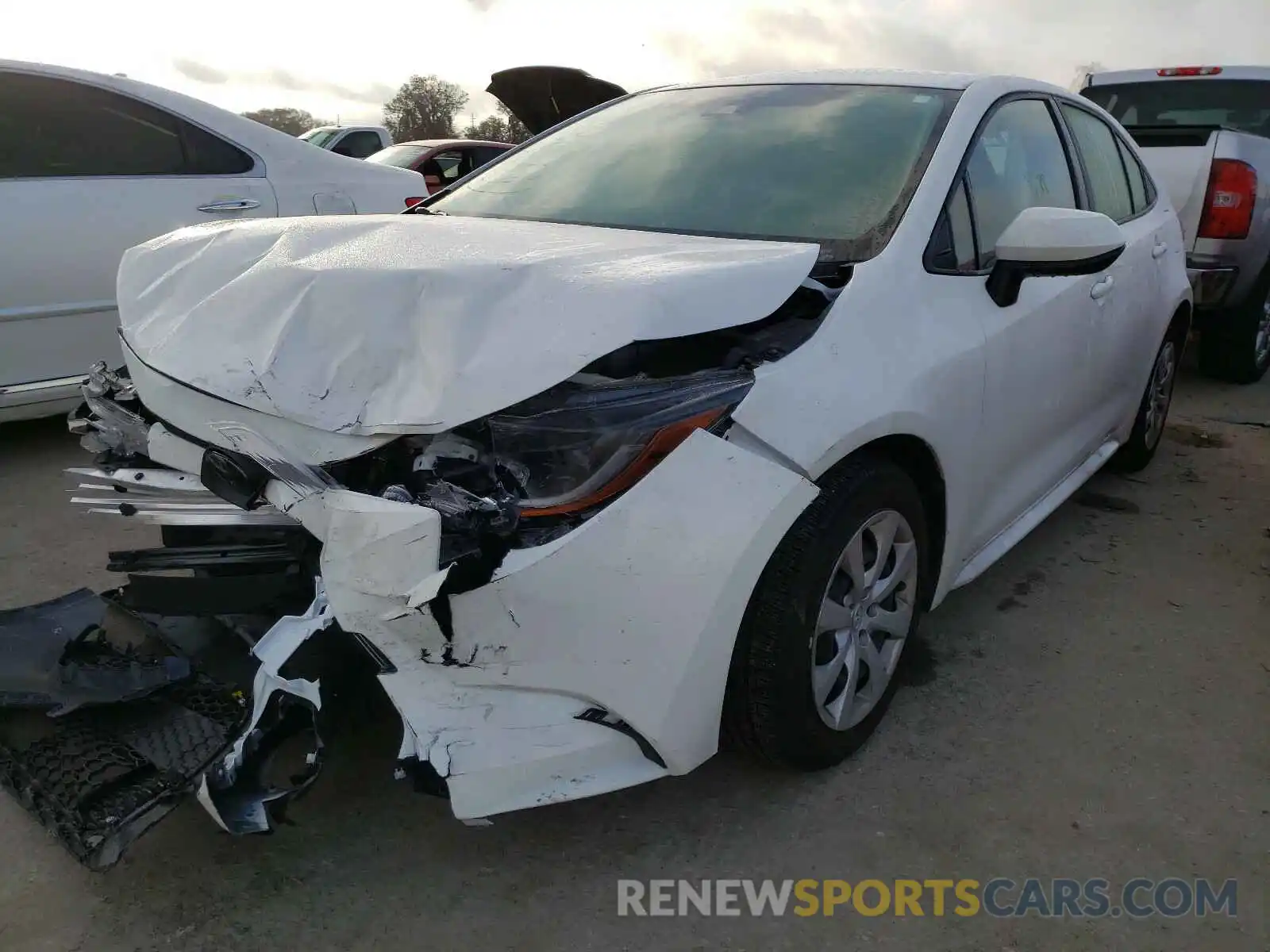 2 Photograph of a damaged car JTDEPMAE7MJ124317 TOYOTA COROLLA 2021