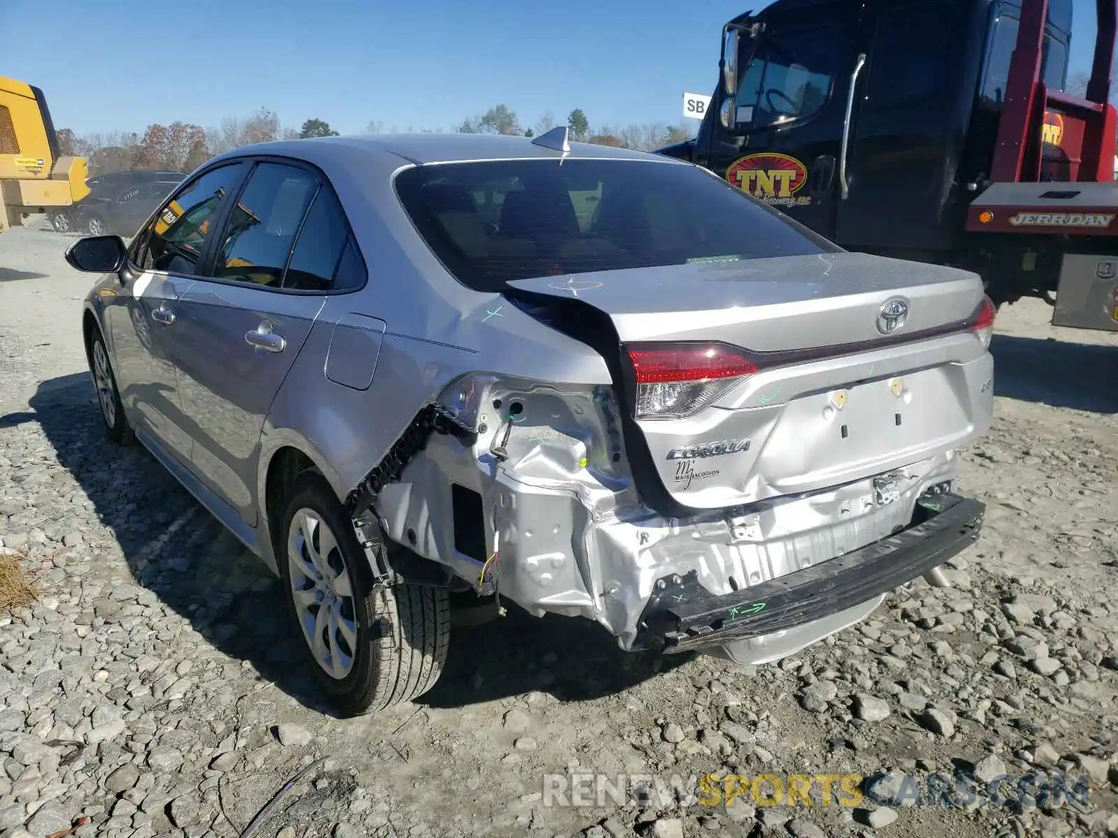 3 Photograph of a damaged car JTDEPMAE7MJ124611 TOYOTA COROLLA 2021