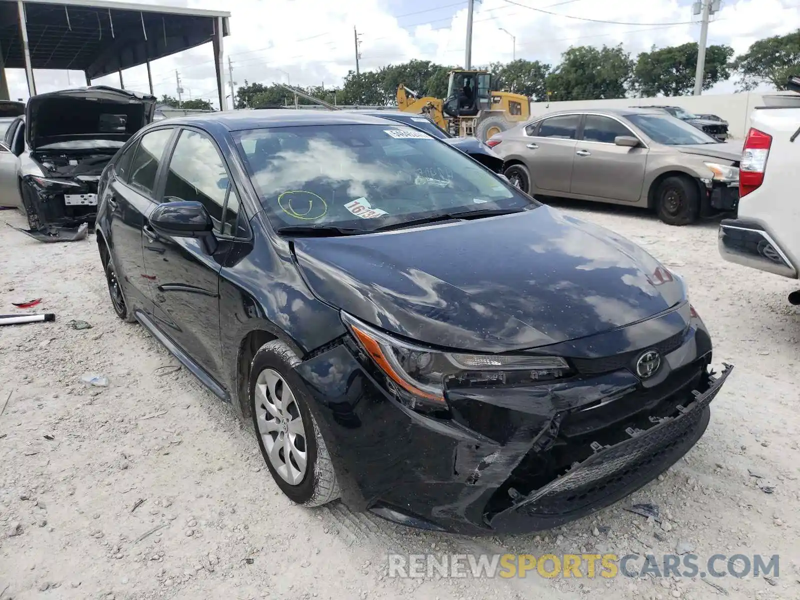 1 Photograph of a damaged car JTDEPMAE7MJ125225 TOYOTA COROLLA 2021