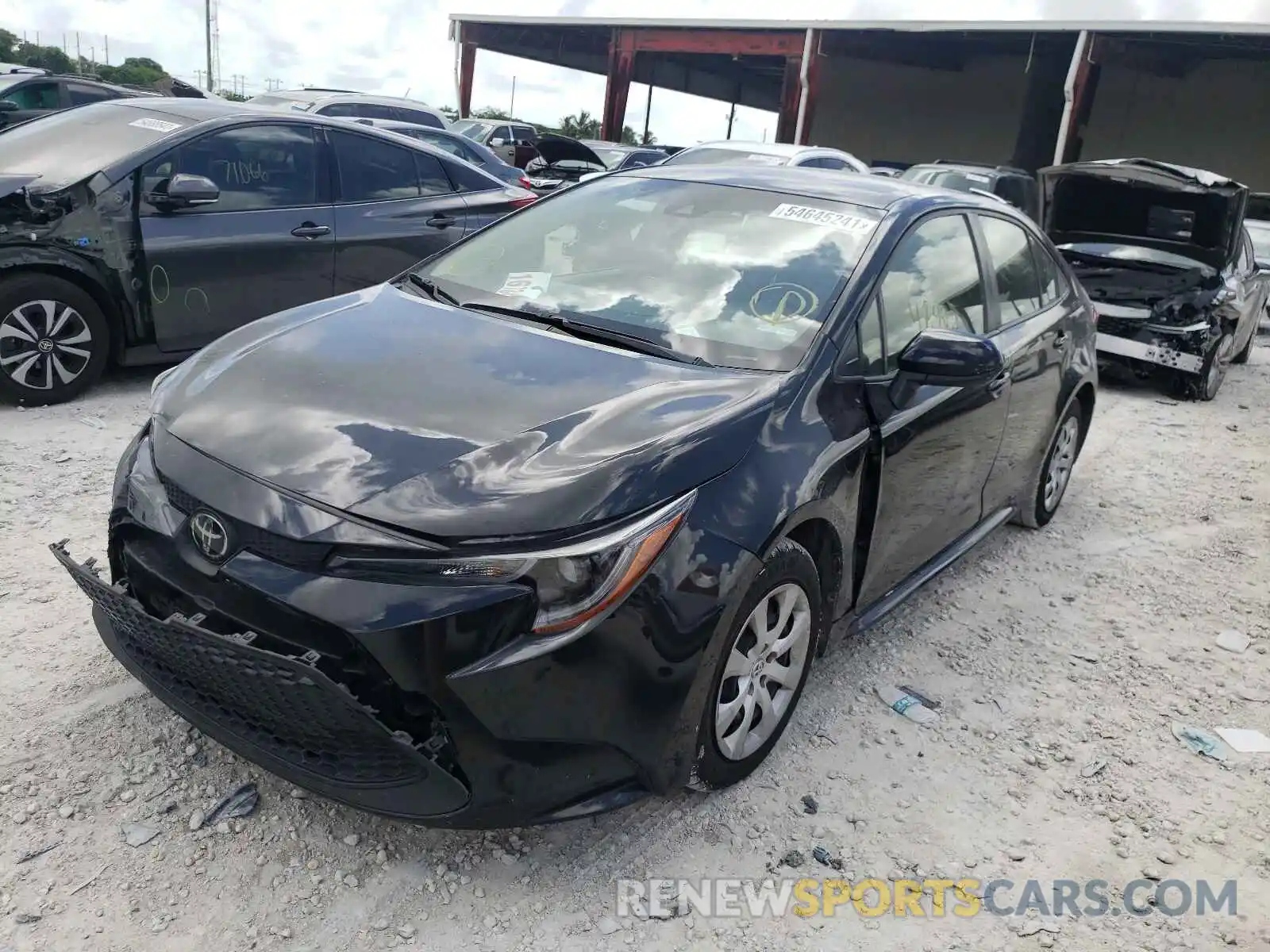 2 Photograph of a damaged car JTDEPMAE7MJ125225 TOYOTA COROLLA 2021