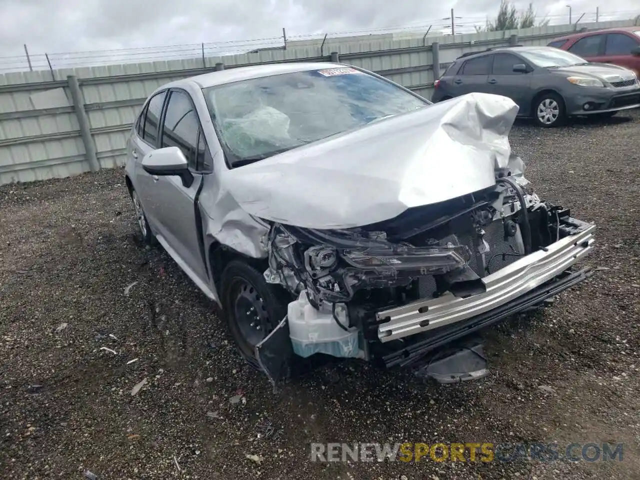 1 Photograph of a damaged car JTDEPMAE7MJ125449 TOYOTA COROLLA 2021