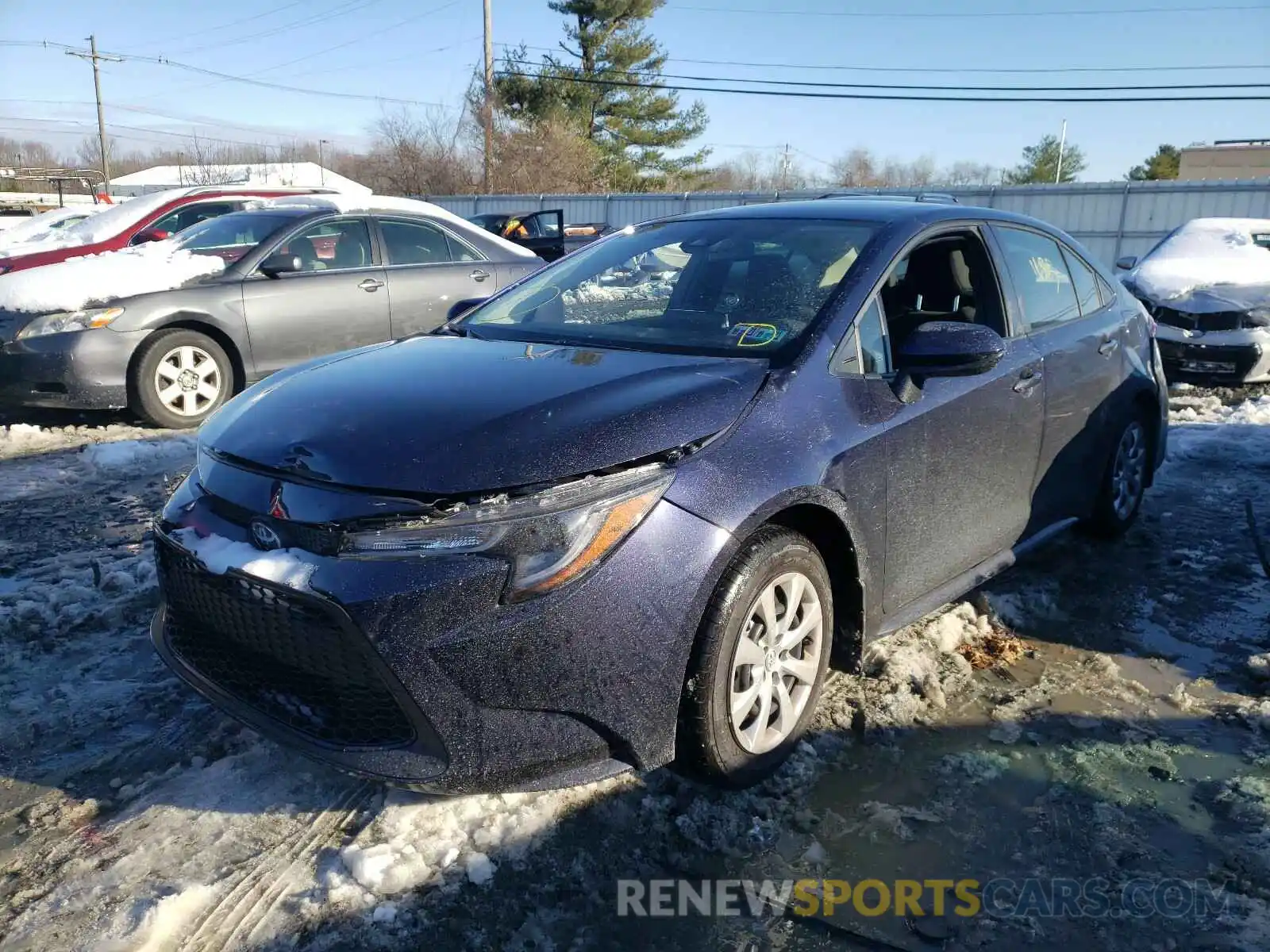 2 Photograph of a damaged car JTDEPMAE7MJ136323 TOYOTA COROLLA 2021