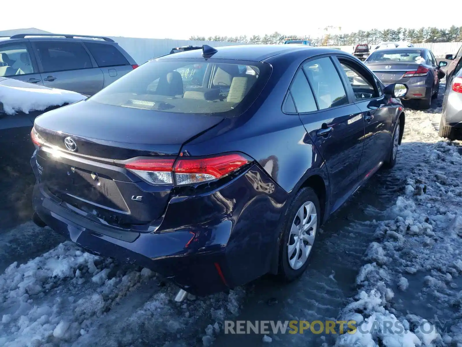 4 Photograph of a damaged car JTDEPMAE7MJ136323 TOYOTA COROLLA 2021