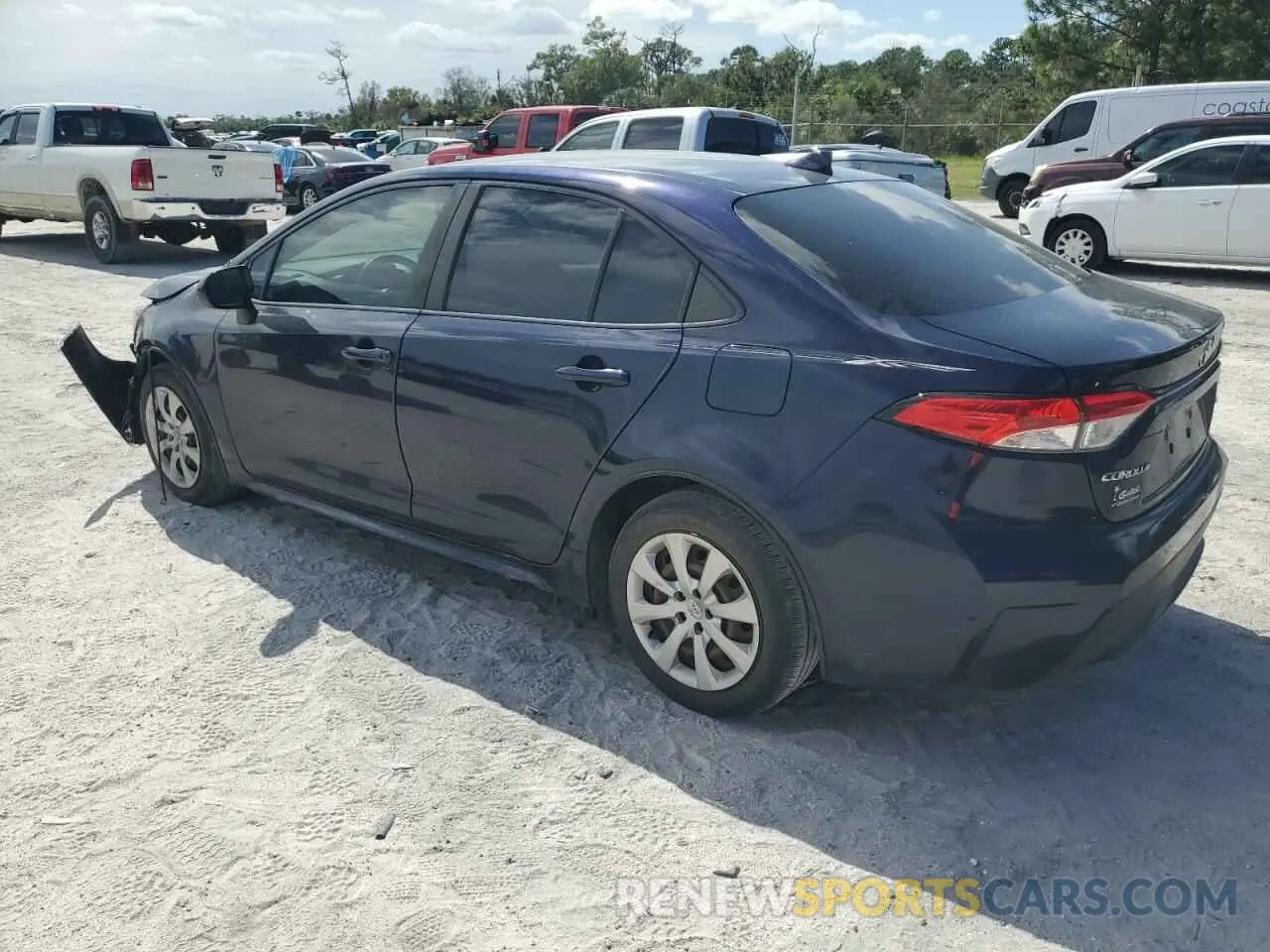 2 Photograph of a damaged car JTDEPMAE7MJ143451 TOYOTA COROLLA 2021