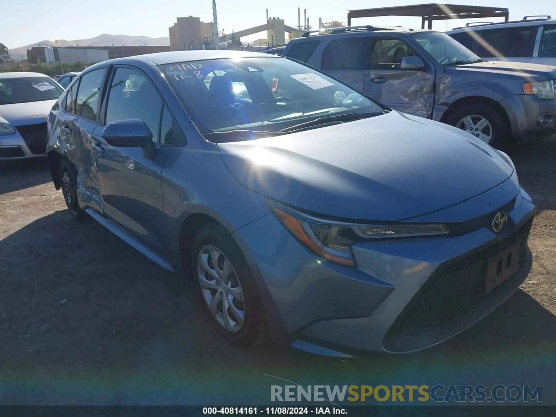 1 Photograph of a damaged car JTDEPMAE7MJ144406 TOYOTA COROLLA 2021
