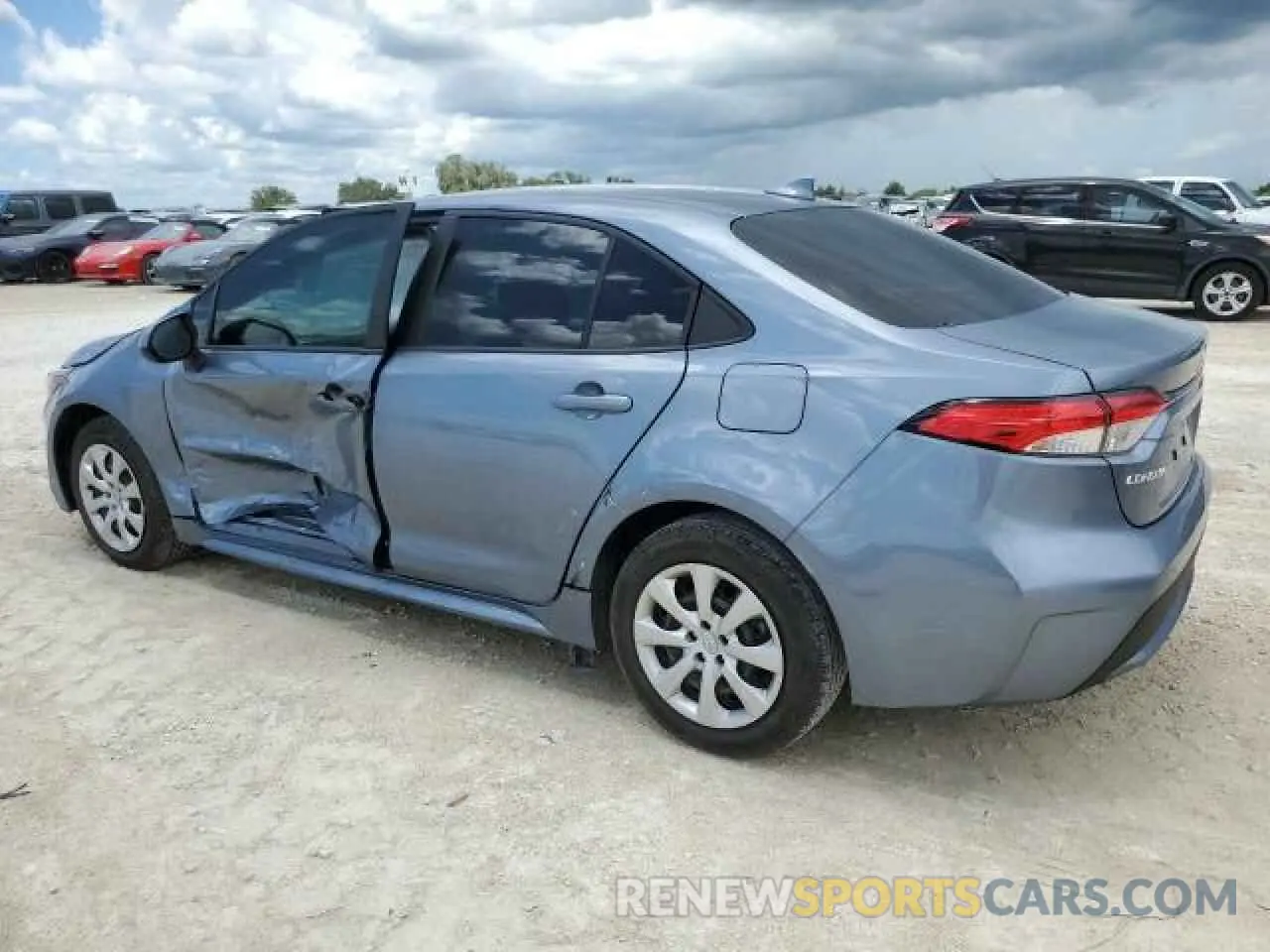 2 Photograph of a damaged car JTDEPMAE7MJ145751 TOYOTA COROLLA 2021